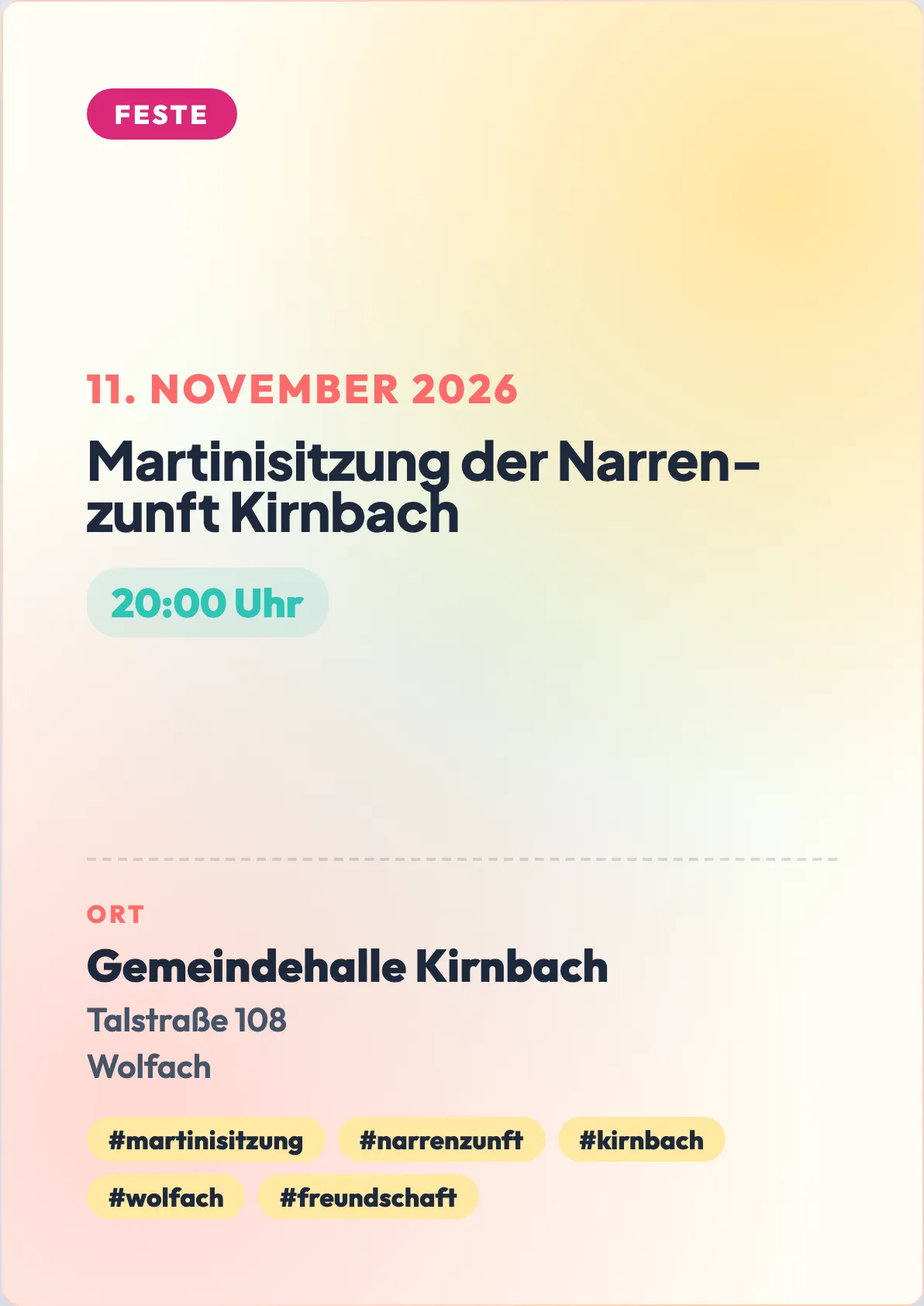 Veranstaltungsflyer