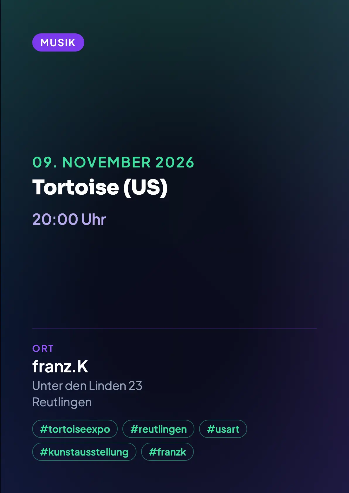 Veranstaltungsflyer