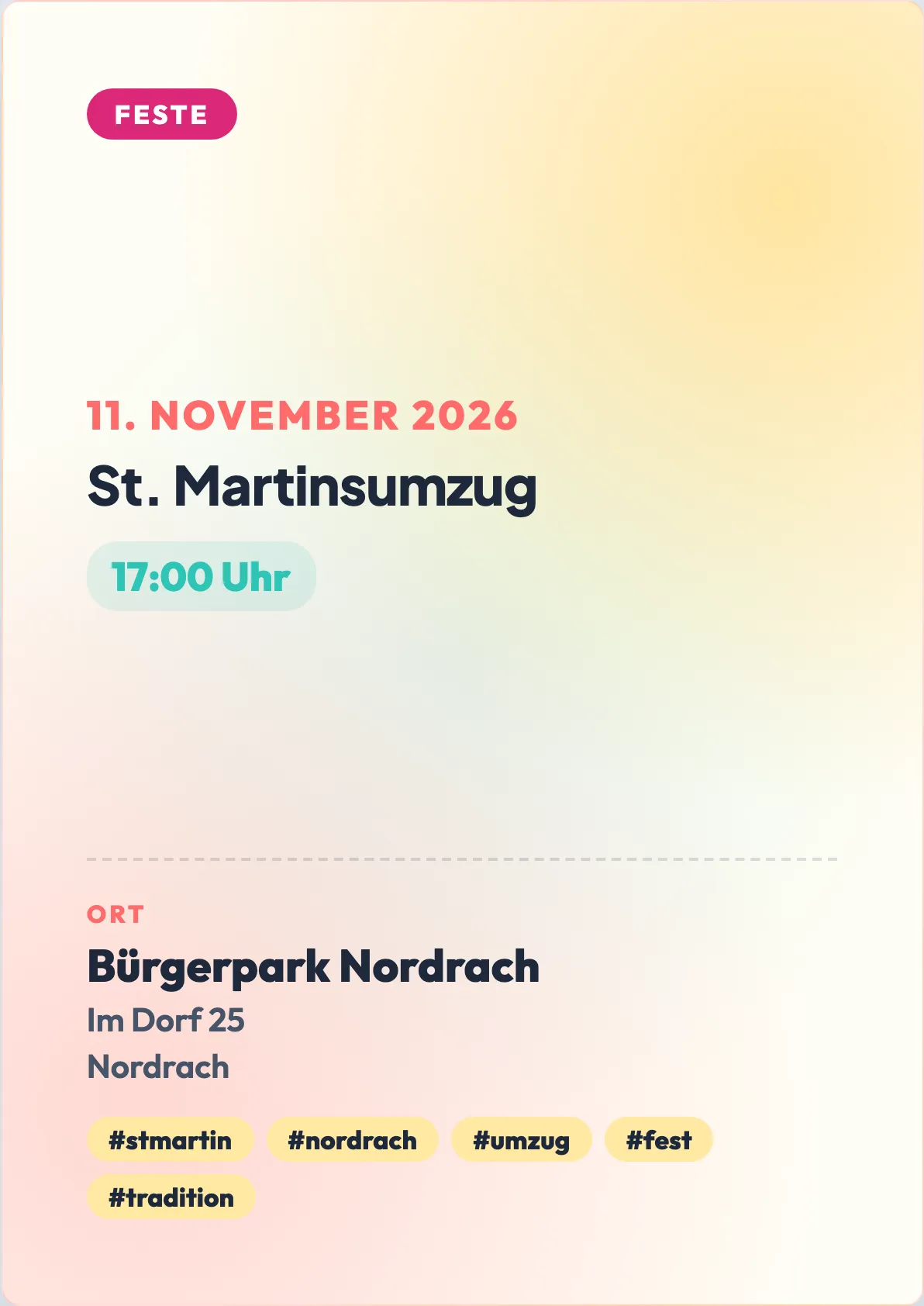 Veranstaltungsflyer