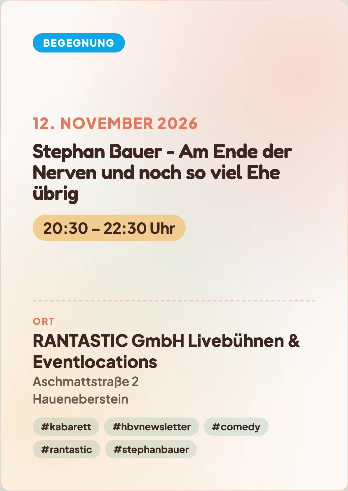 Veranstaltungsflyer