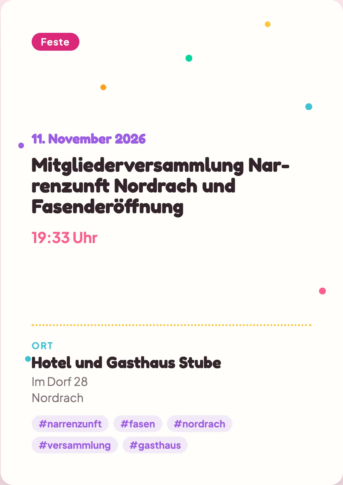 Veranstaltungsflyer