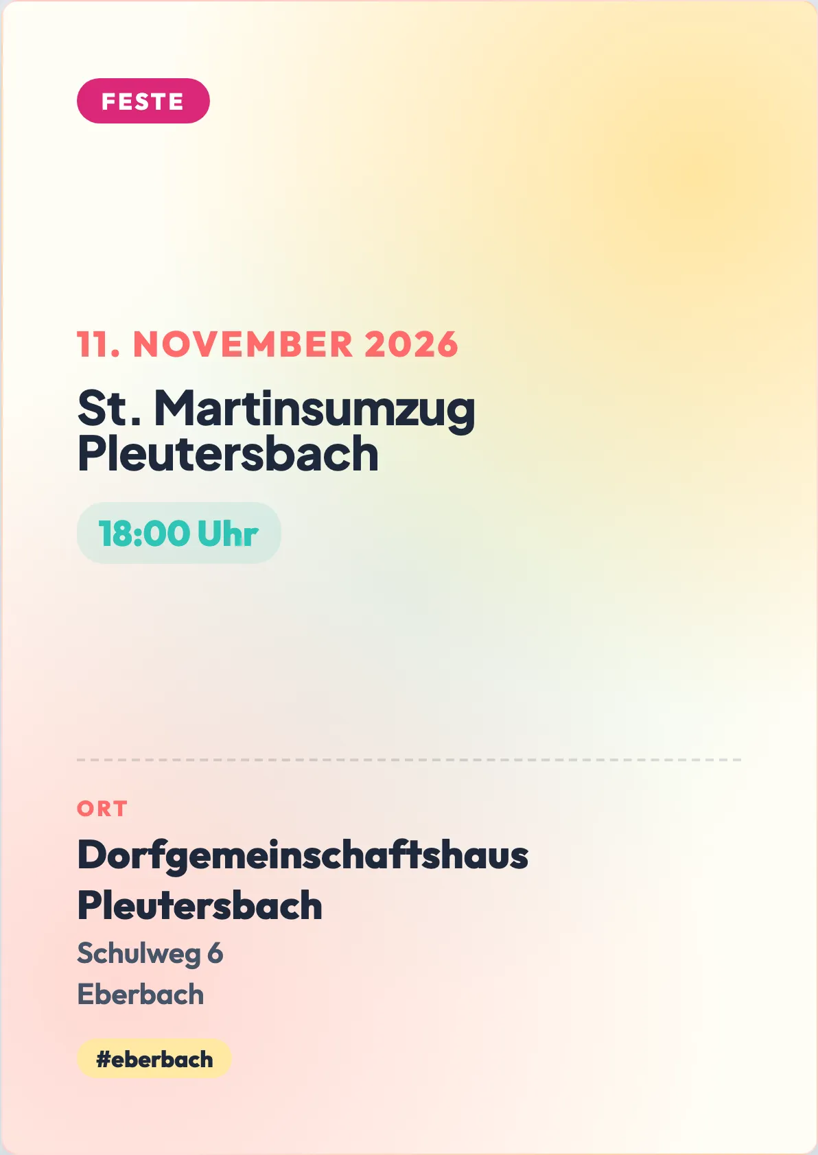 Veranstaltungsflyer