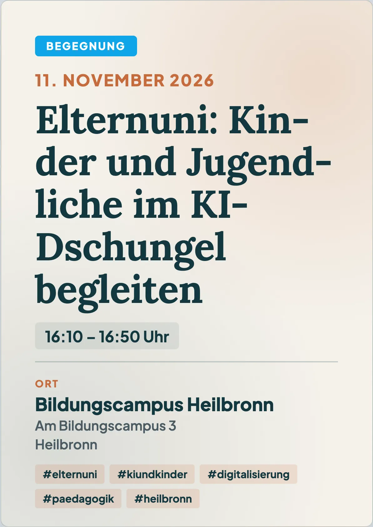 Veranstaltungsflyer