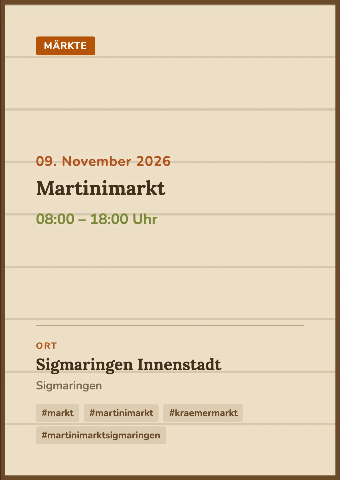 Veranstaltungsflyer