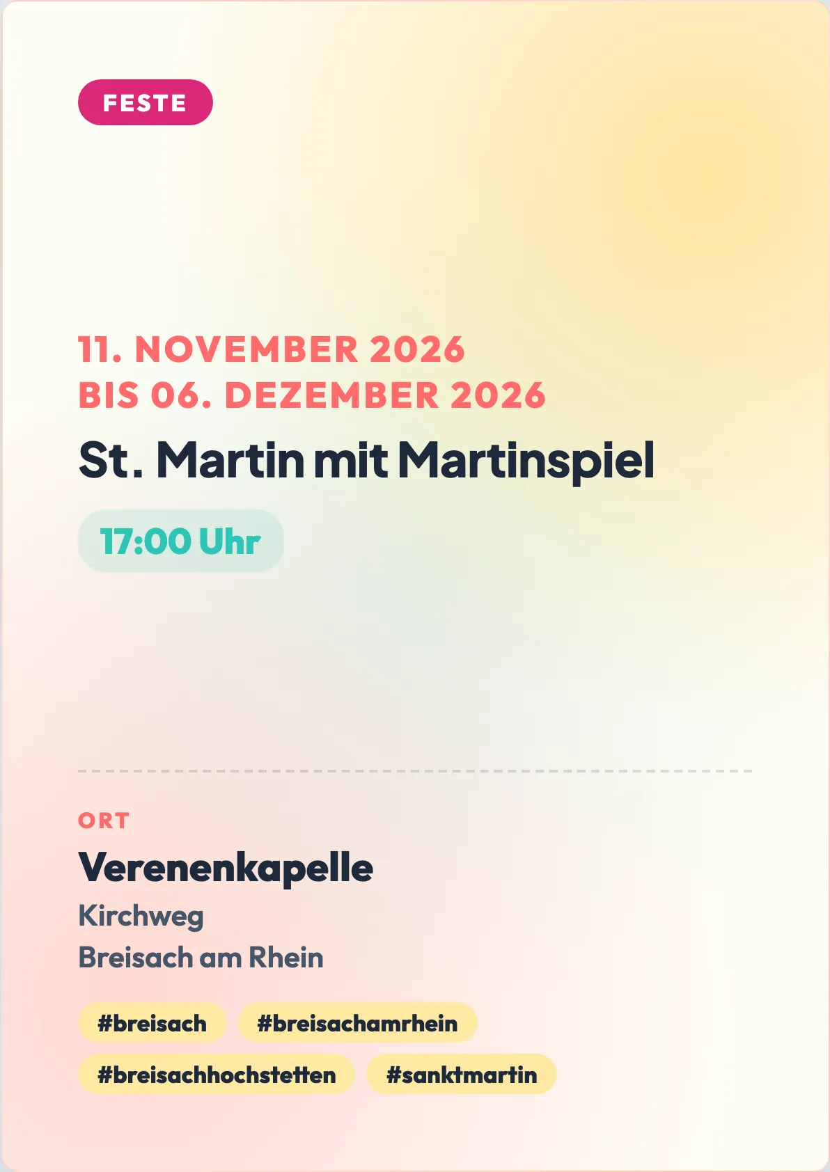 Veranstaltungsflyer