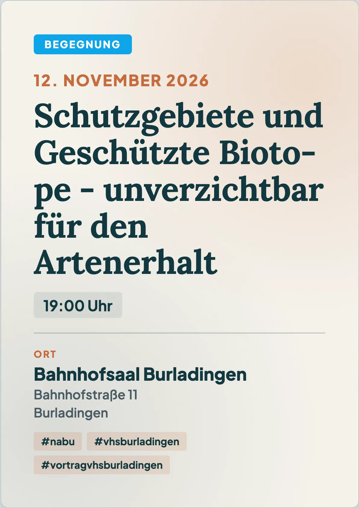 Veranstaltungsflyer