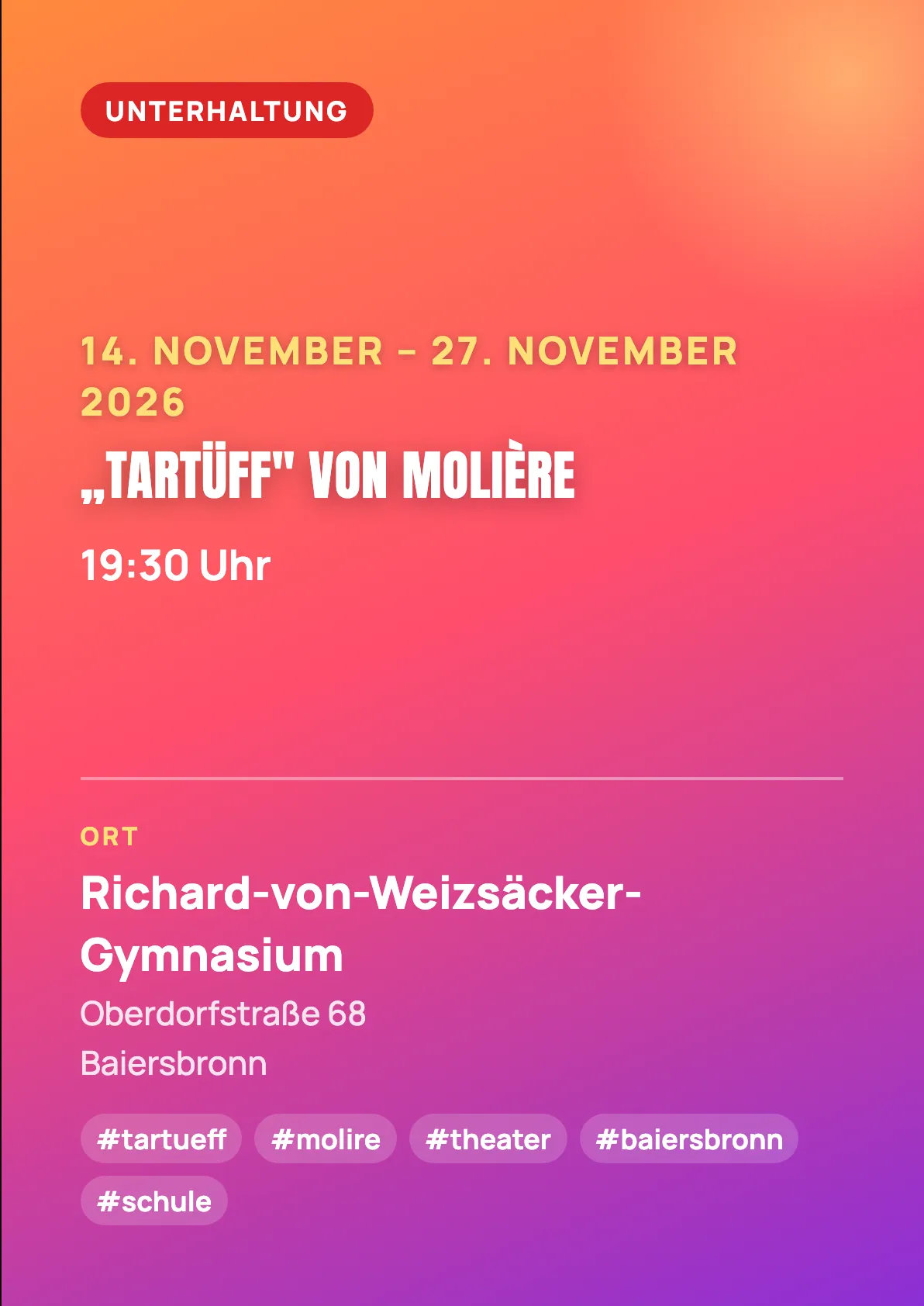 Veranstaltungsflyer