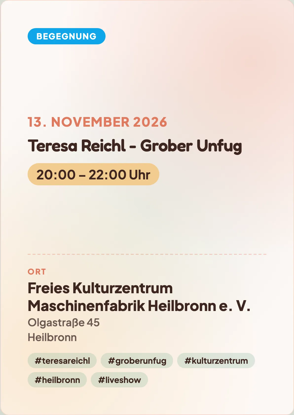 Veranstaltungsflyer