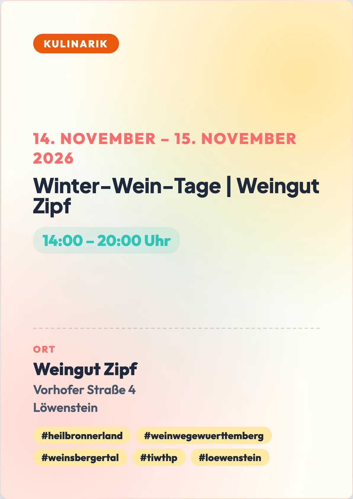 Veranstaltungsflyer