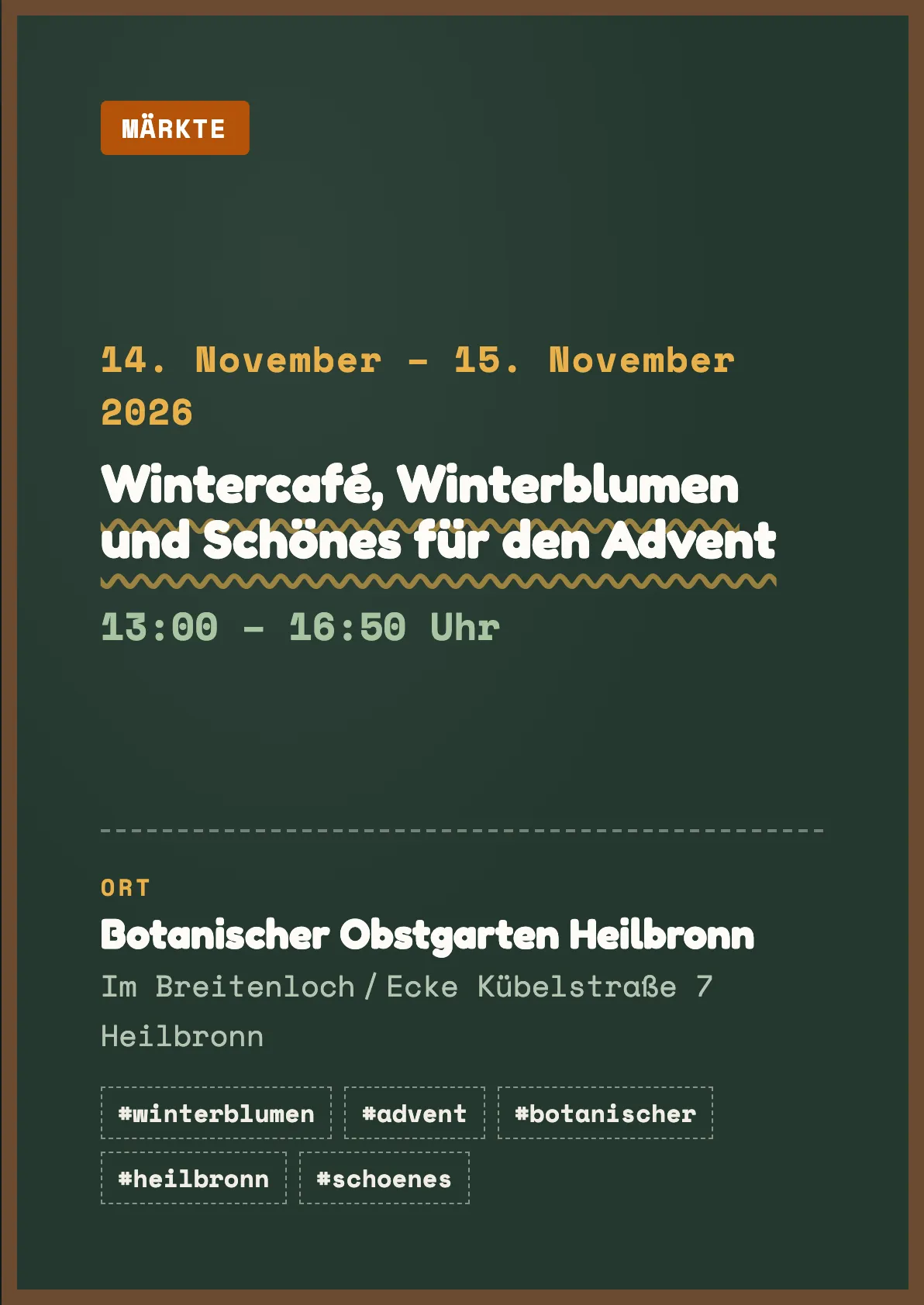 Veranstaltungsflyer