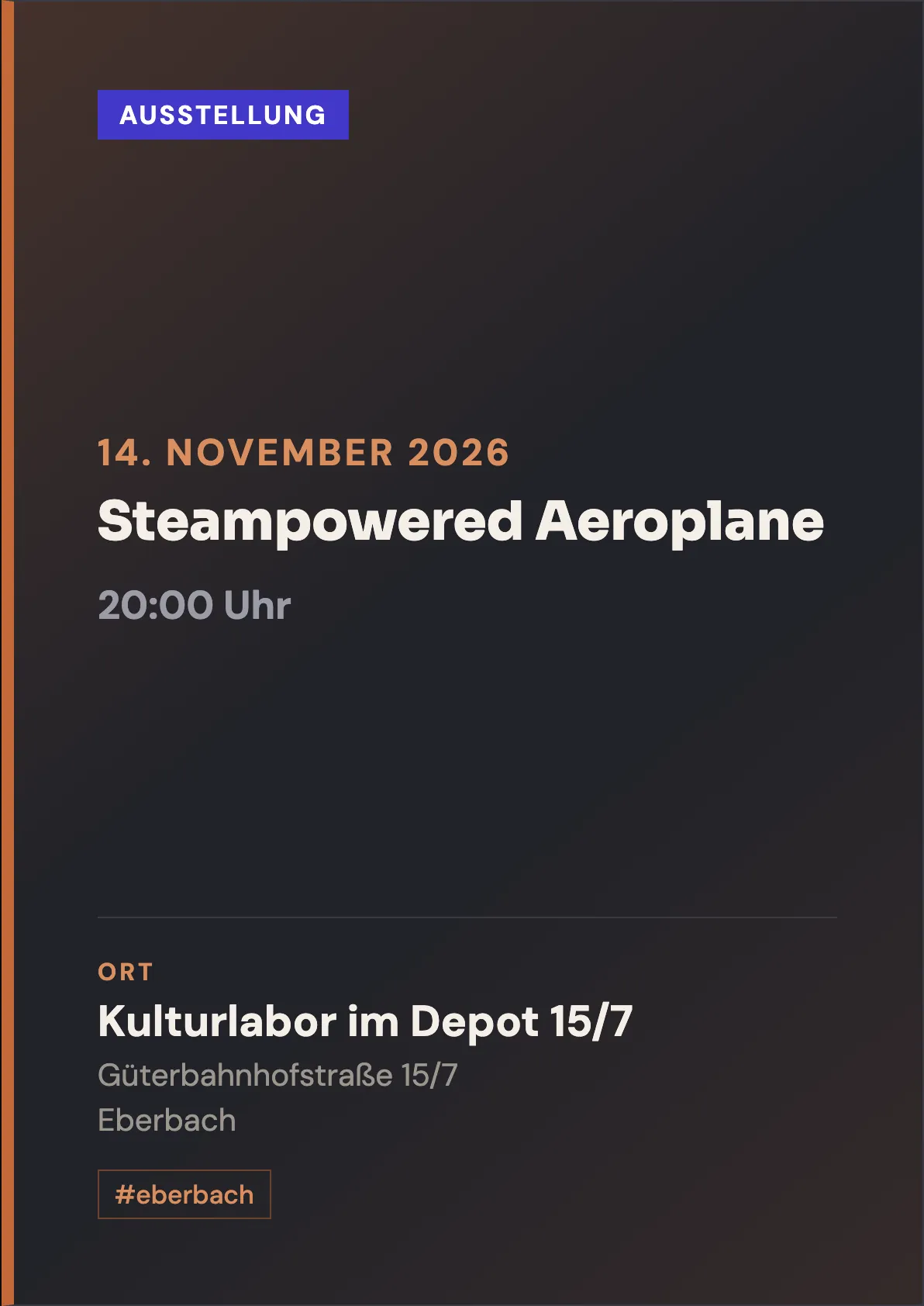 Veranstaltungsflyer
