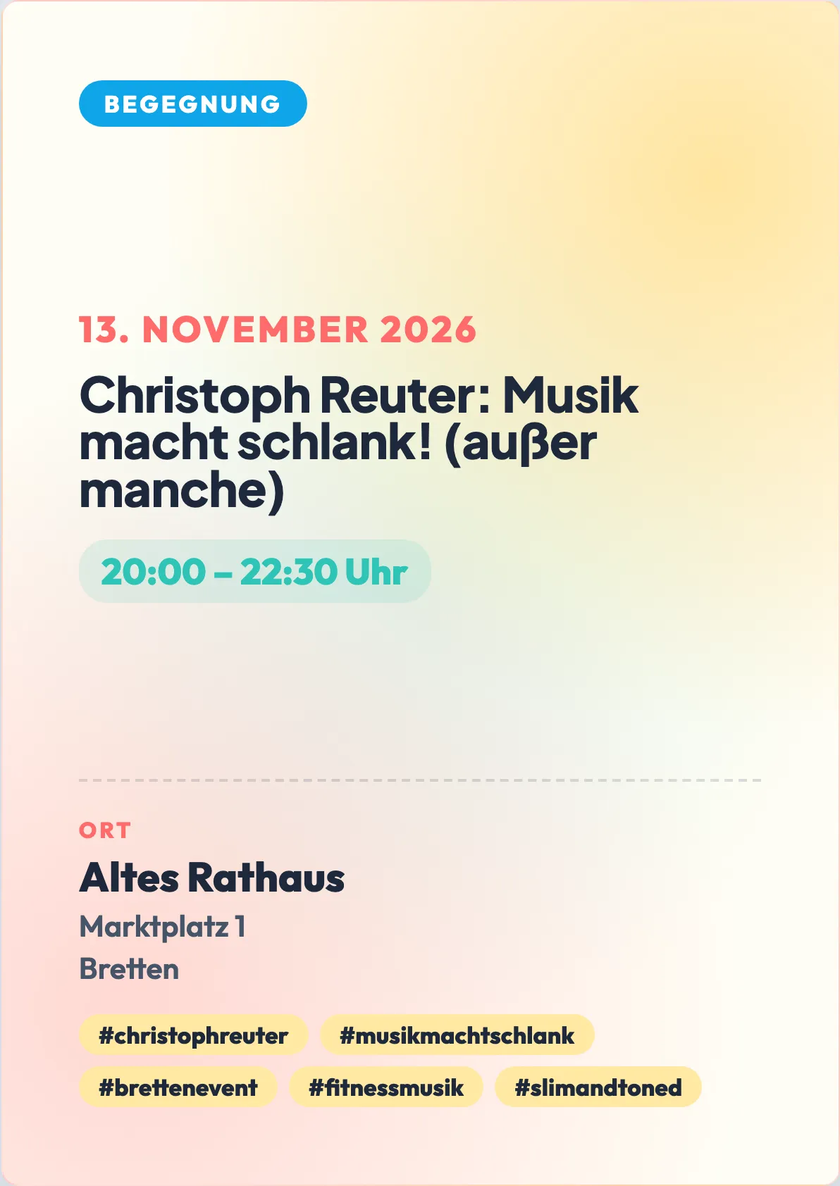 Veranstaltungsflyer