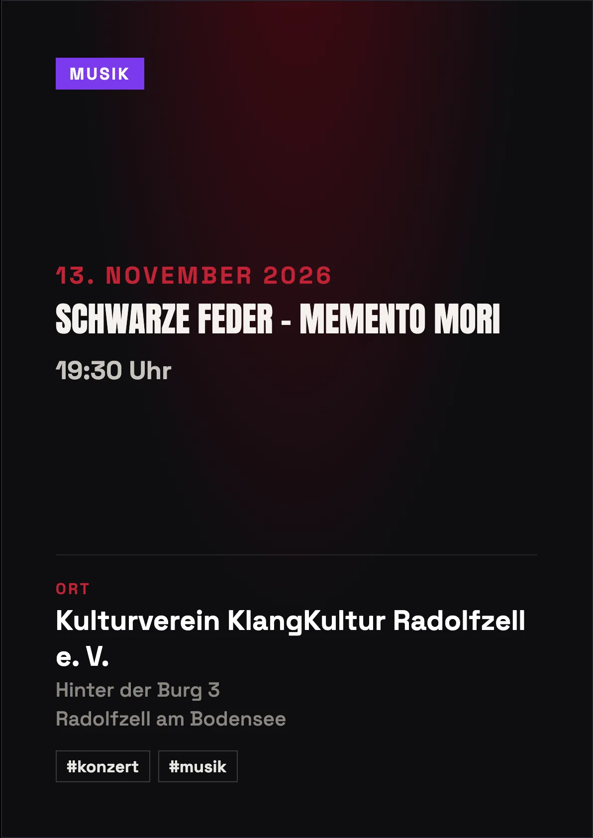 Veranstaltungsflyer