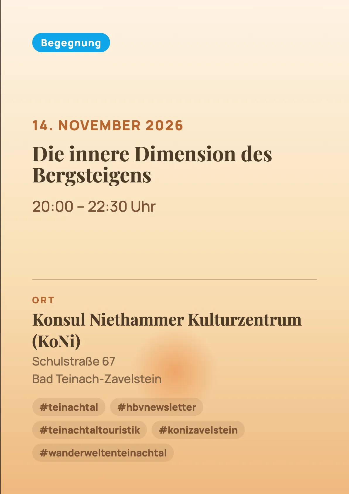 Veranstaltungsflyer