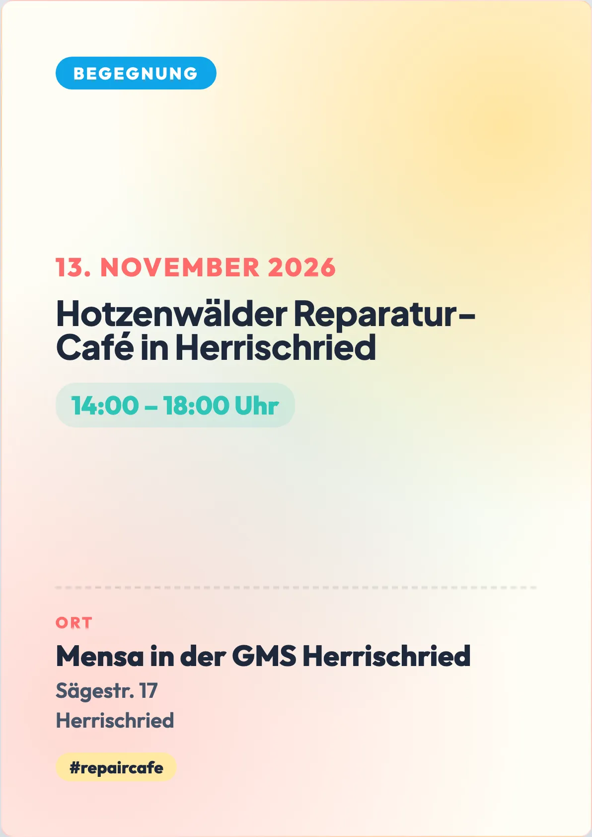 Veranstaltungsflyer