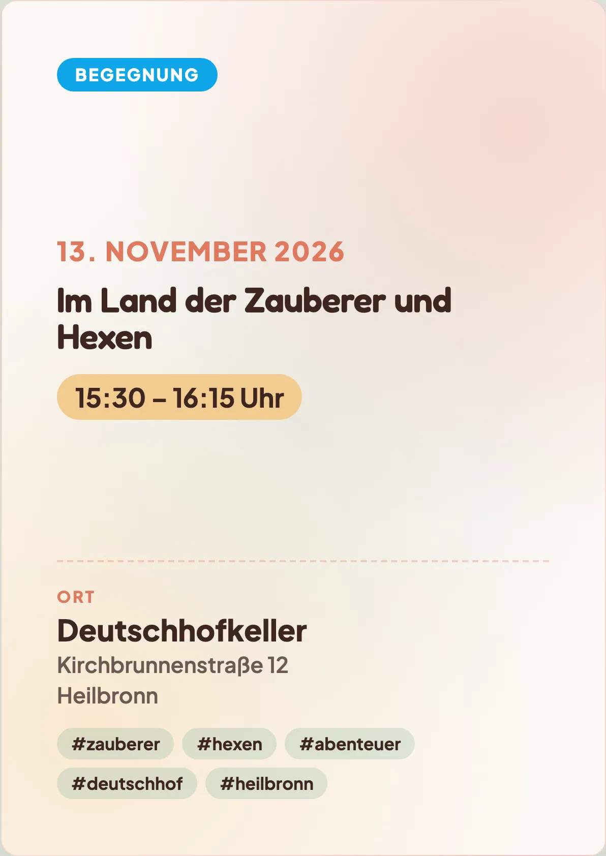Veranstaltungsflyer