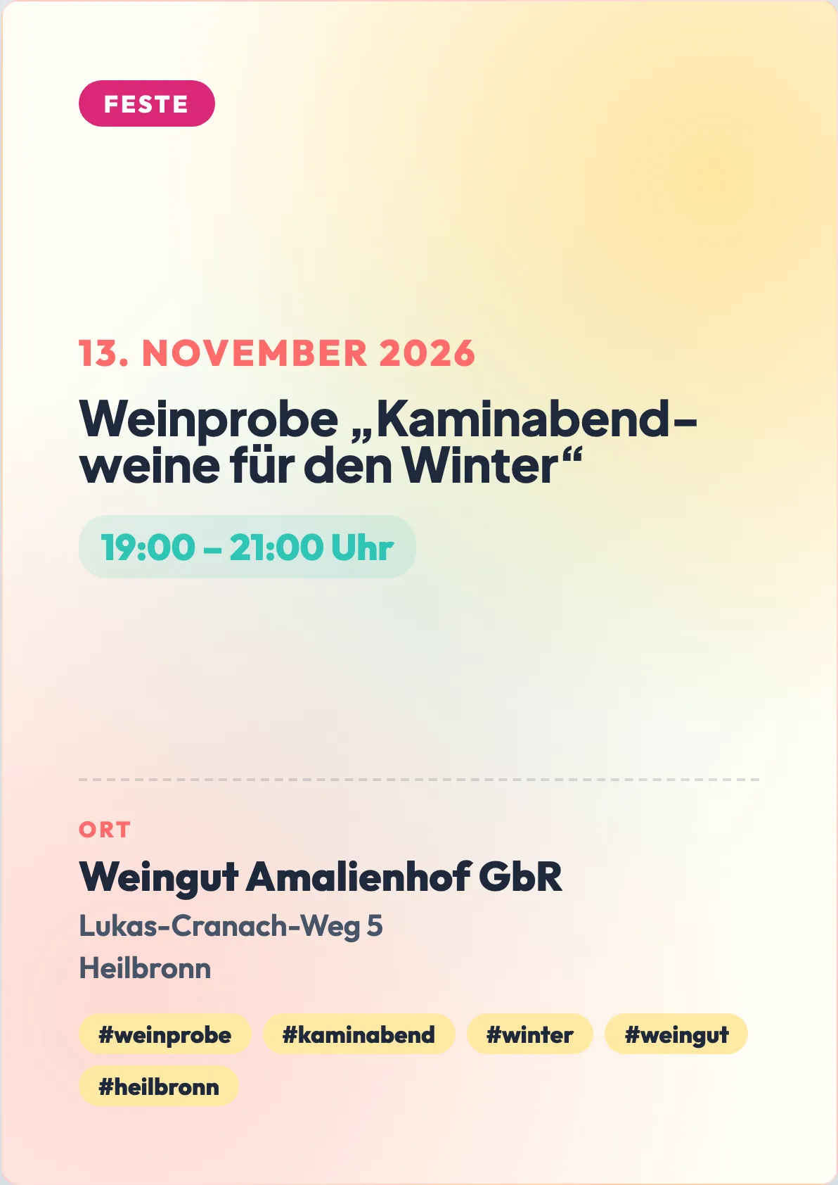 Veranstaltungsflyer