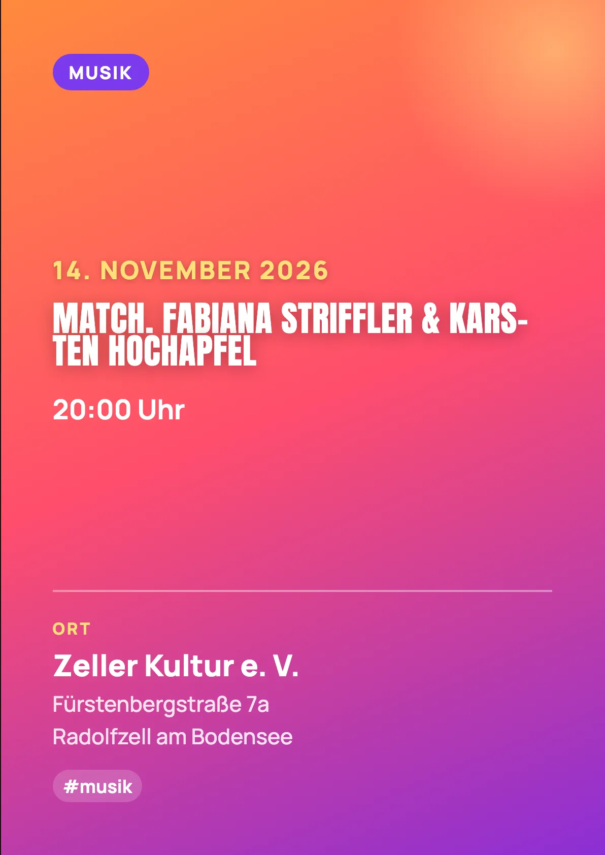 Veranstaltungsflyer
