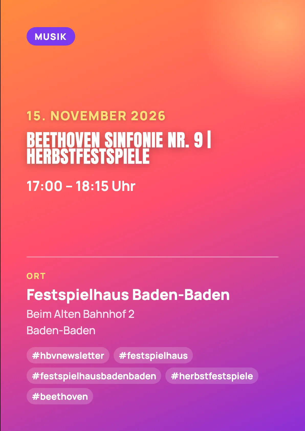 Veranstaltungsflyer