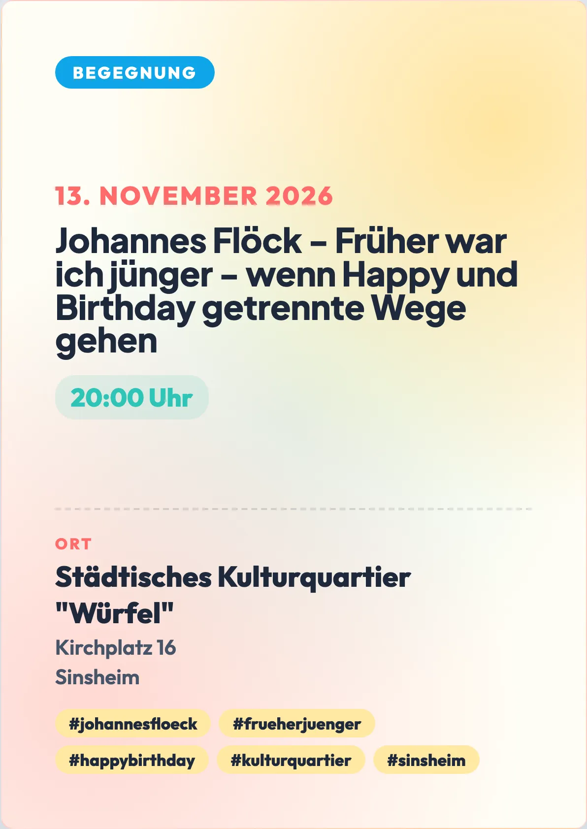 Veranstaltungsflyer