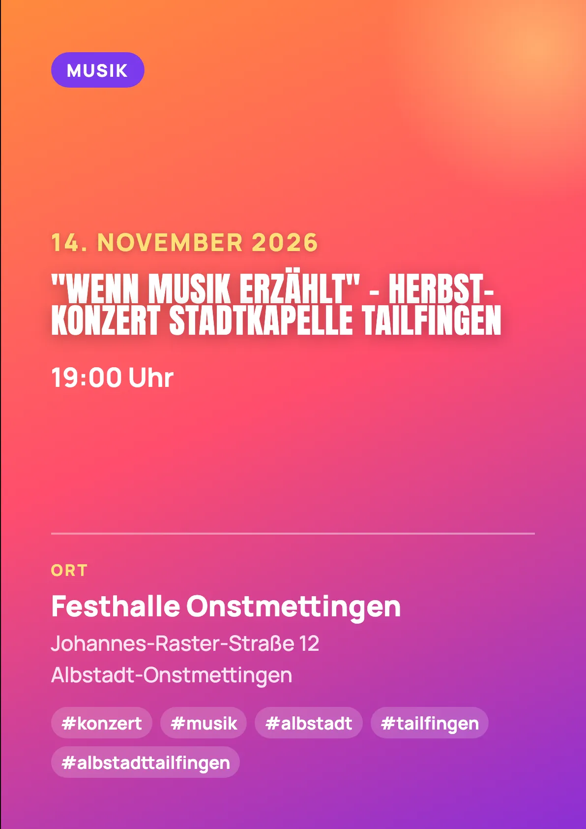 Veranstaltungsflyer