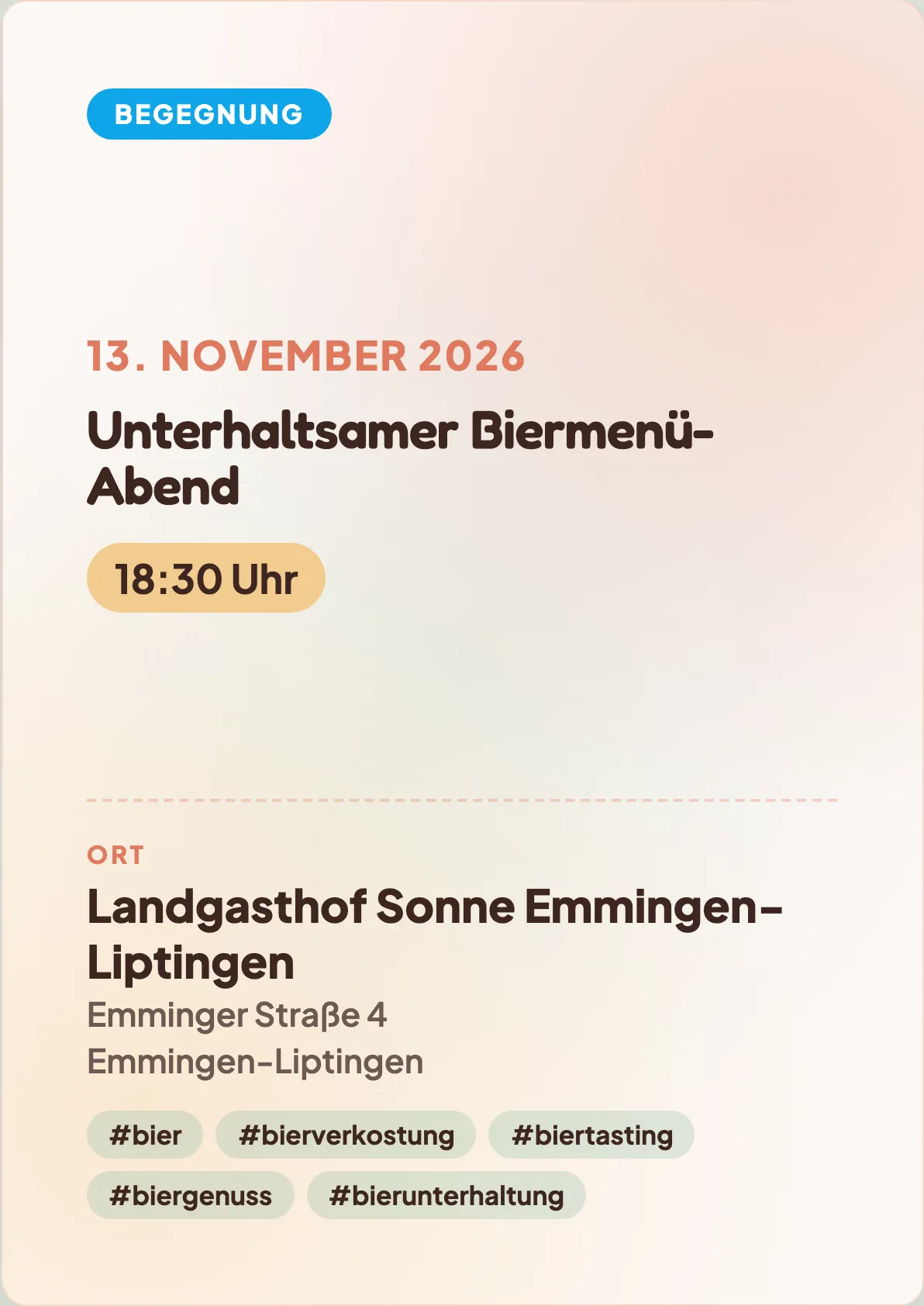 Veranstaltungsflyer