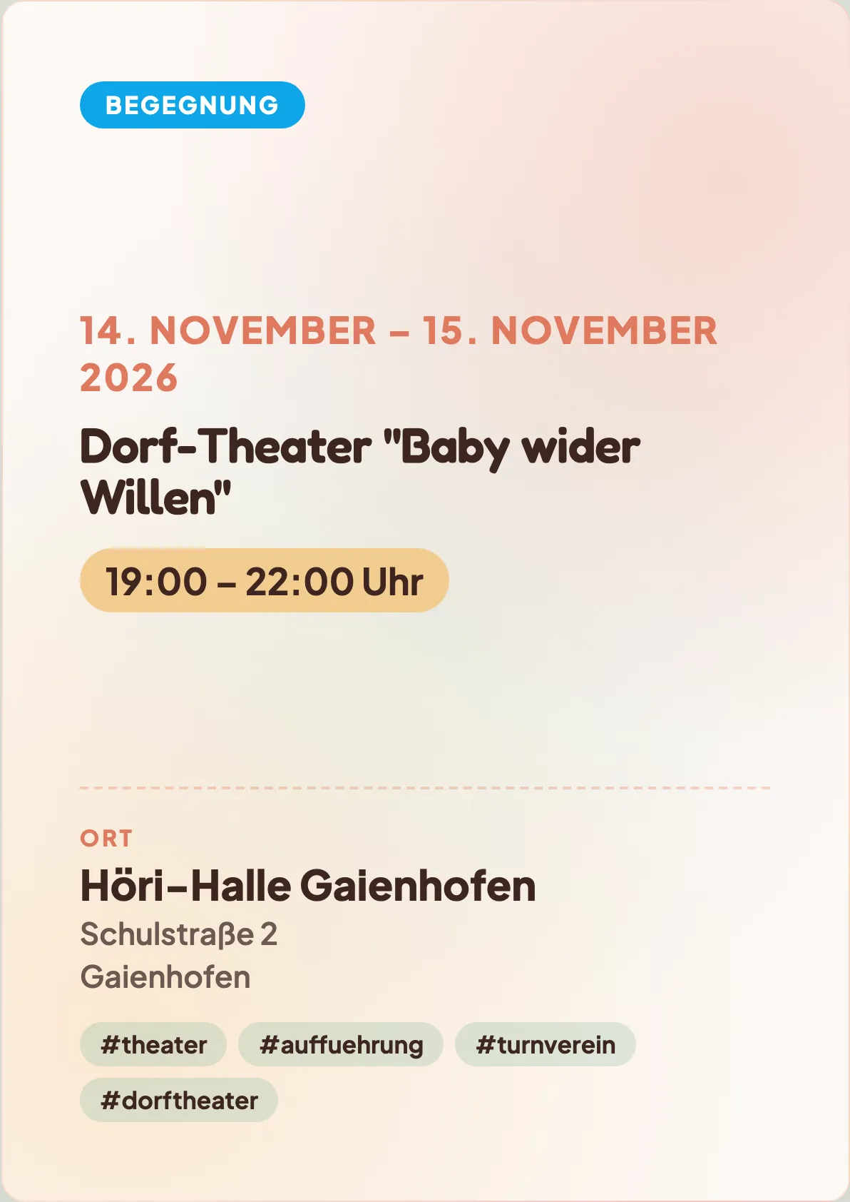 Veranstaltungsflyer