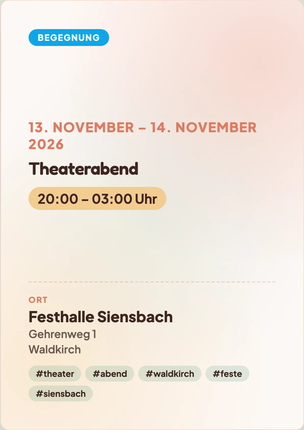 Veranstaltungsflyer