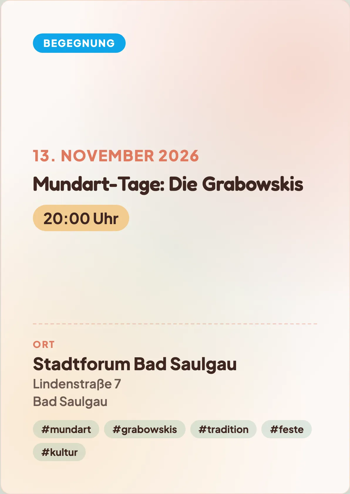 Veranstaltungsflyer