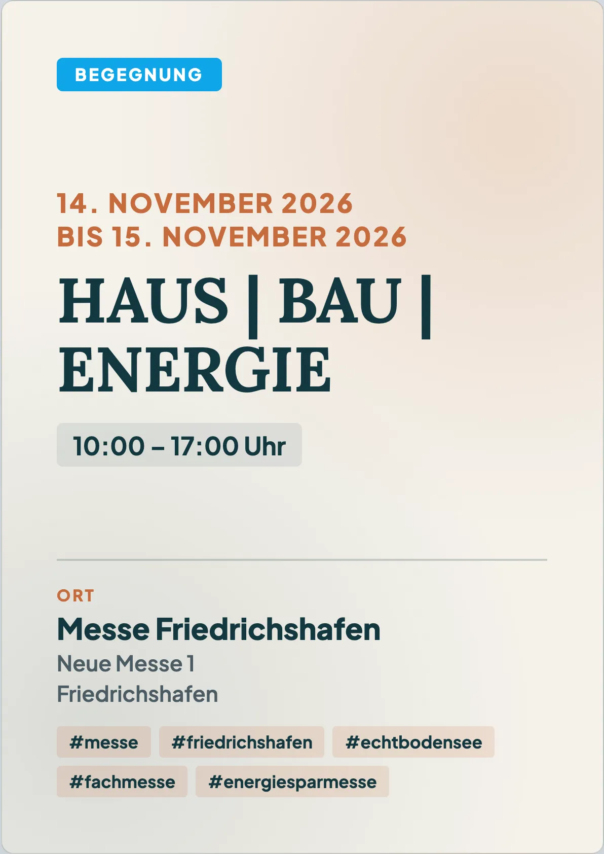 Veranstaltungsflyer