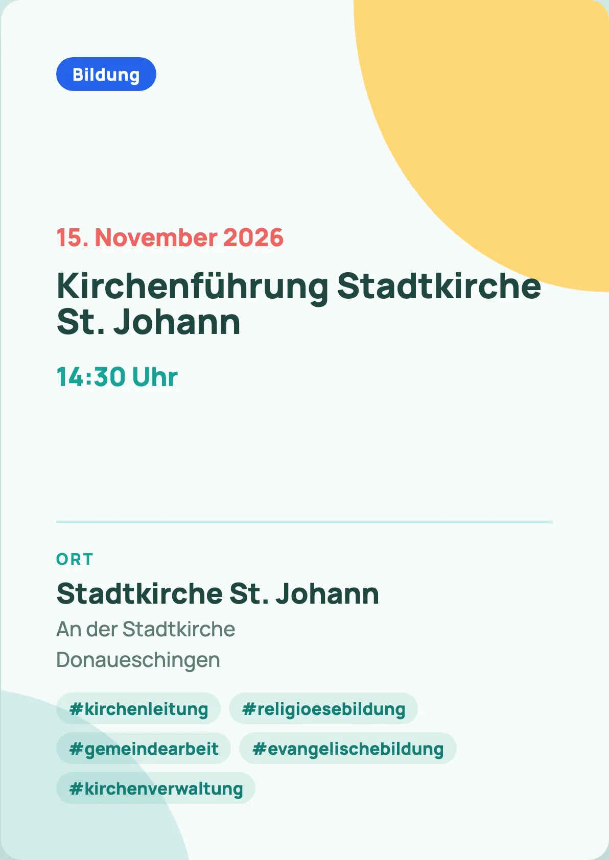 Veranstaltungsflyer