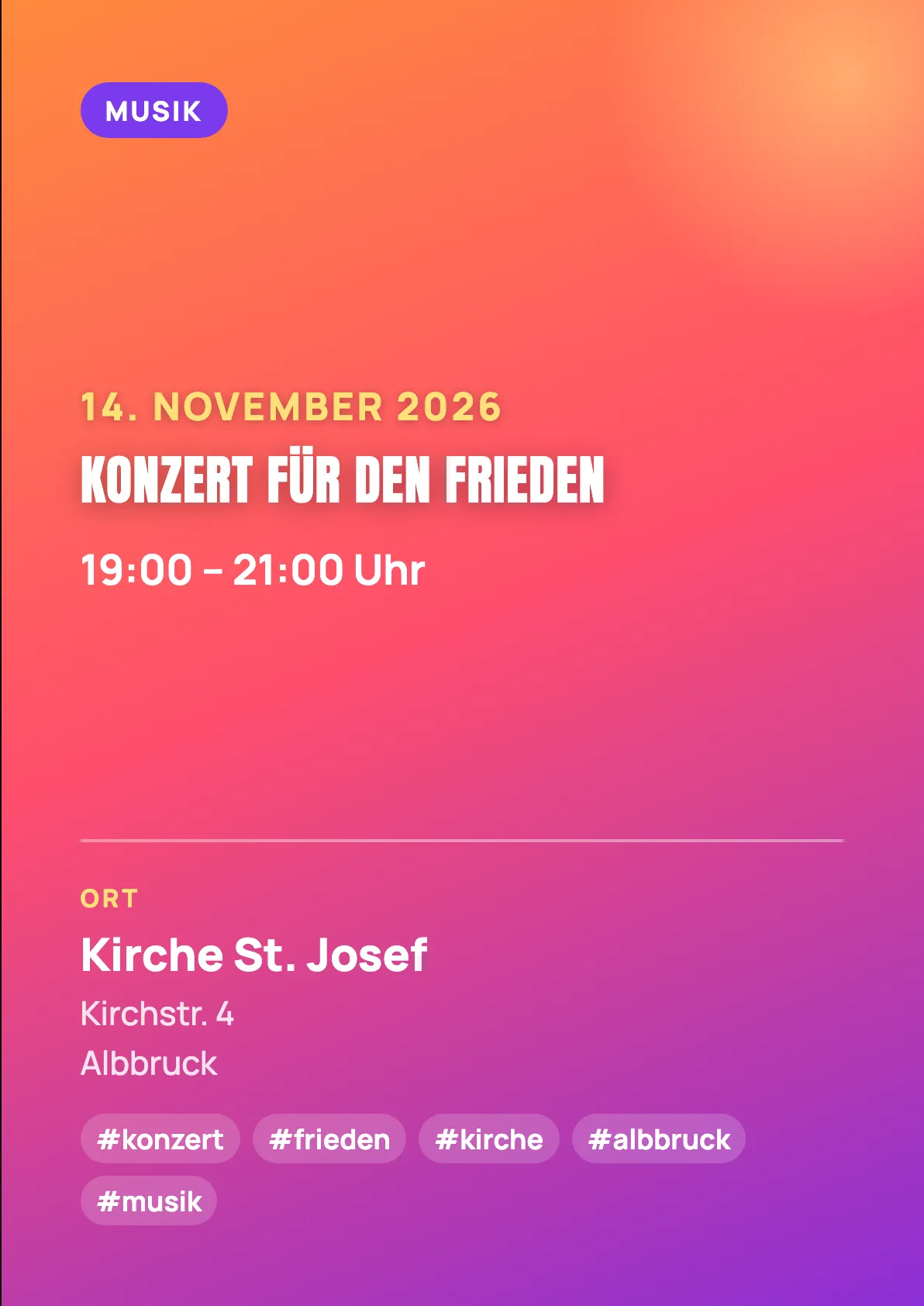 Veranstaltungsflyer