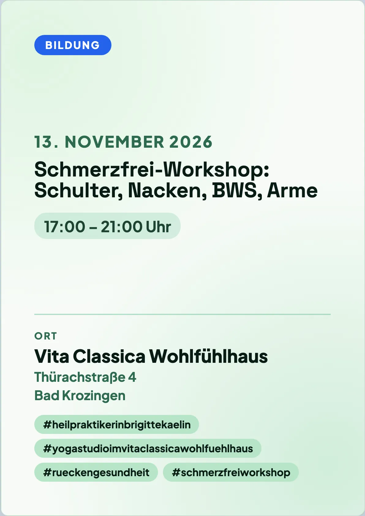Veranstaltungsflyer