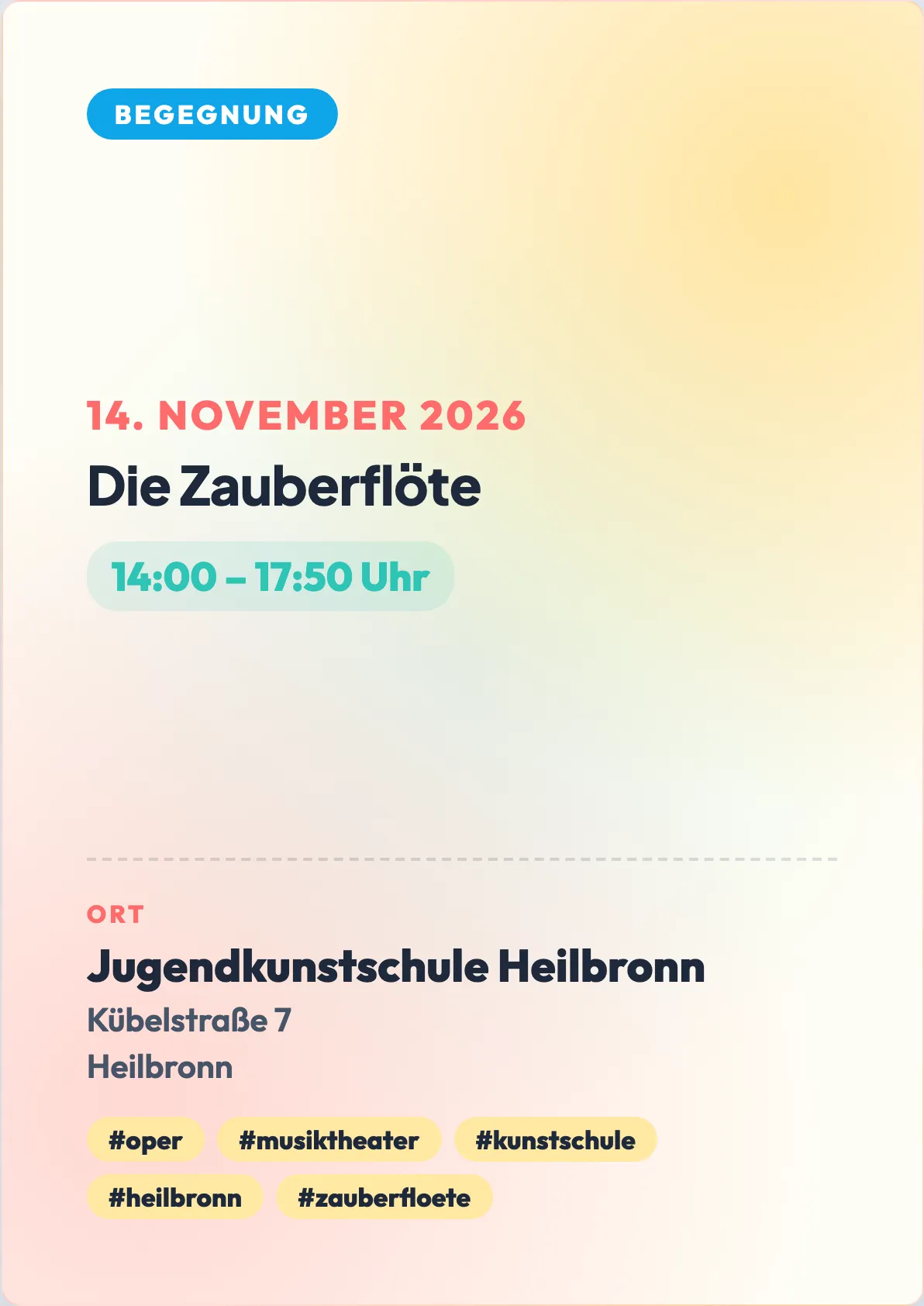Veranstaltungsflyer