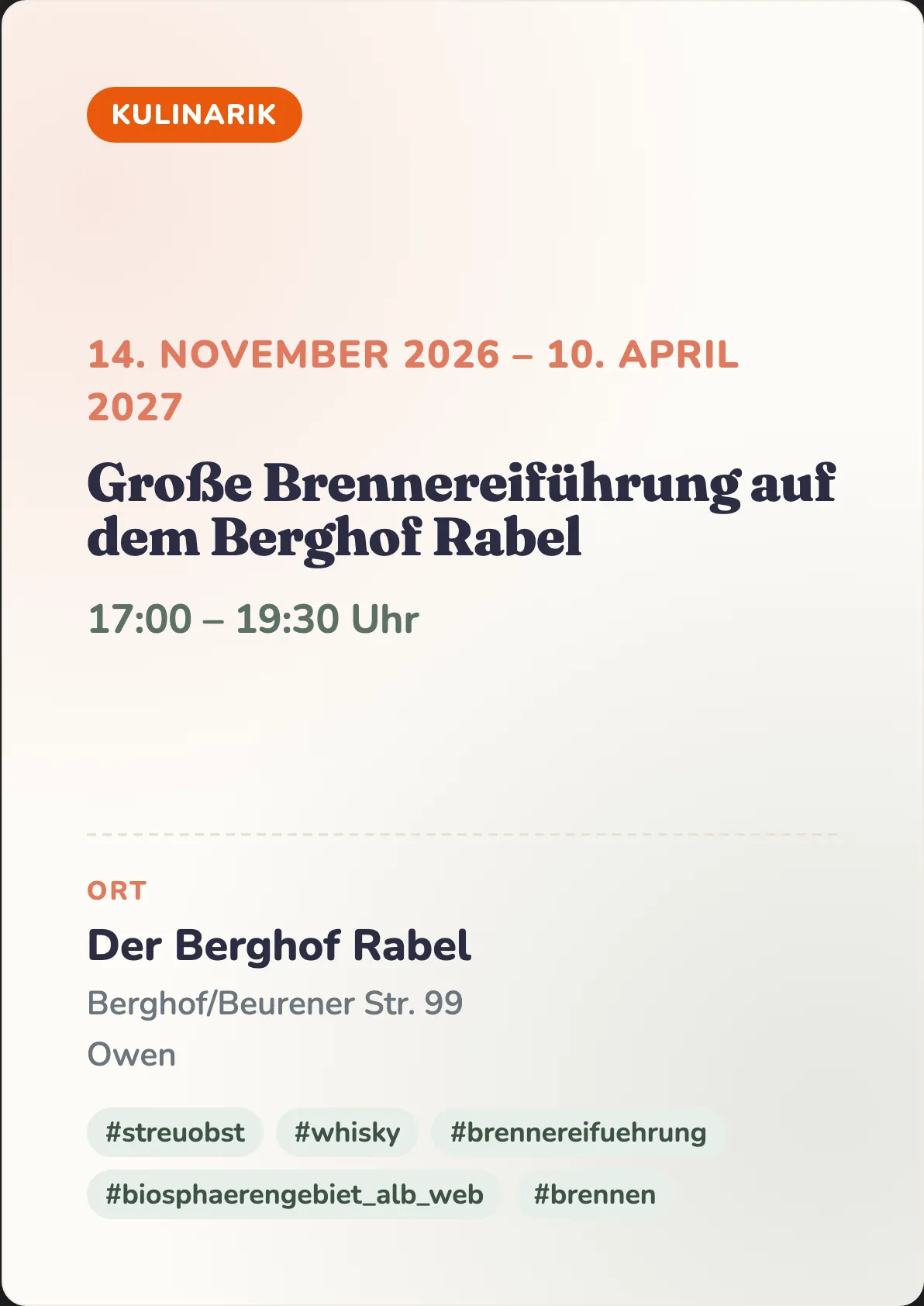 Veranstaltungsflyer