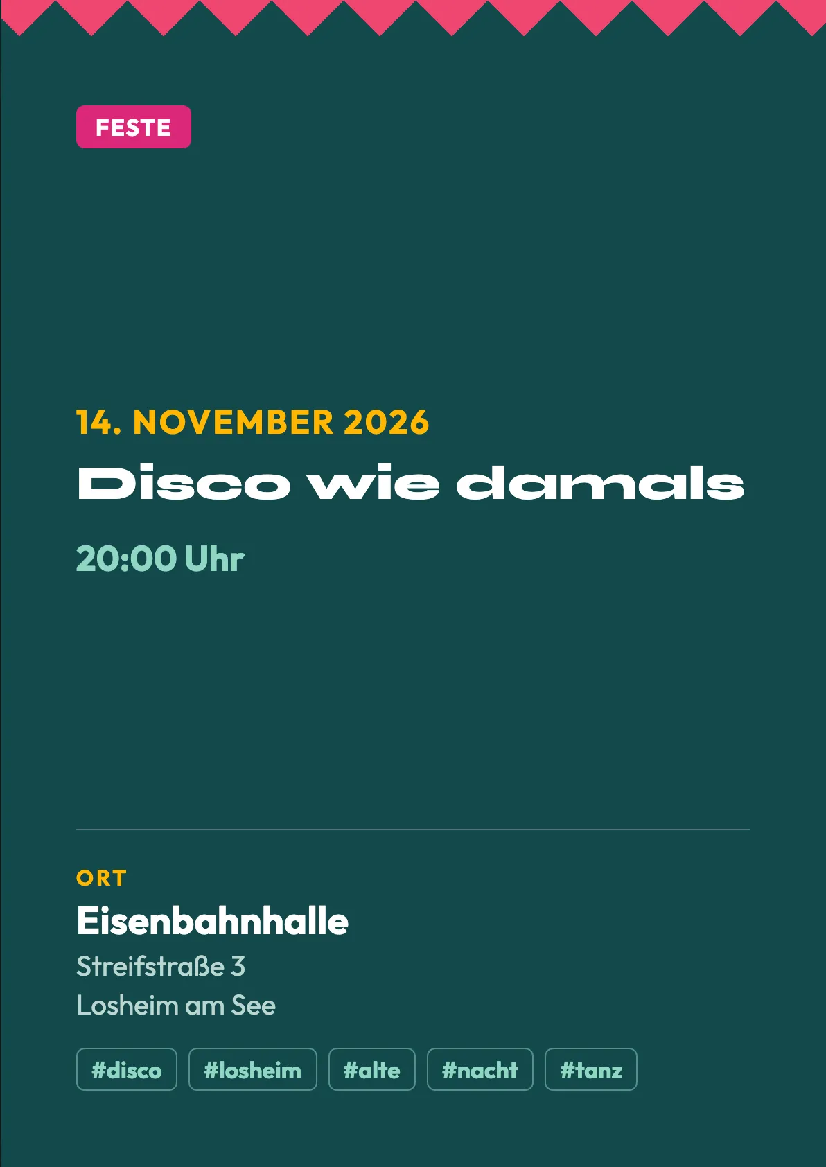 Veranstaltungsflyer