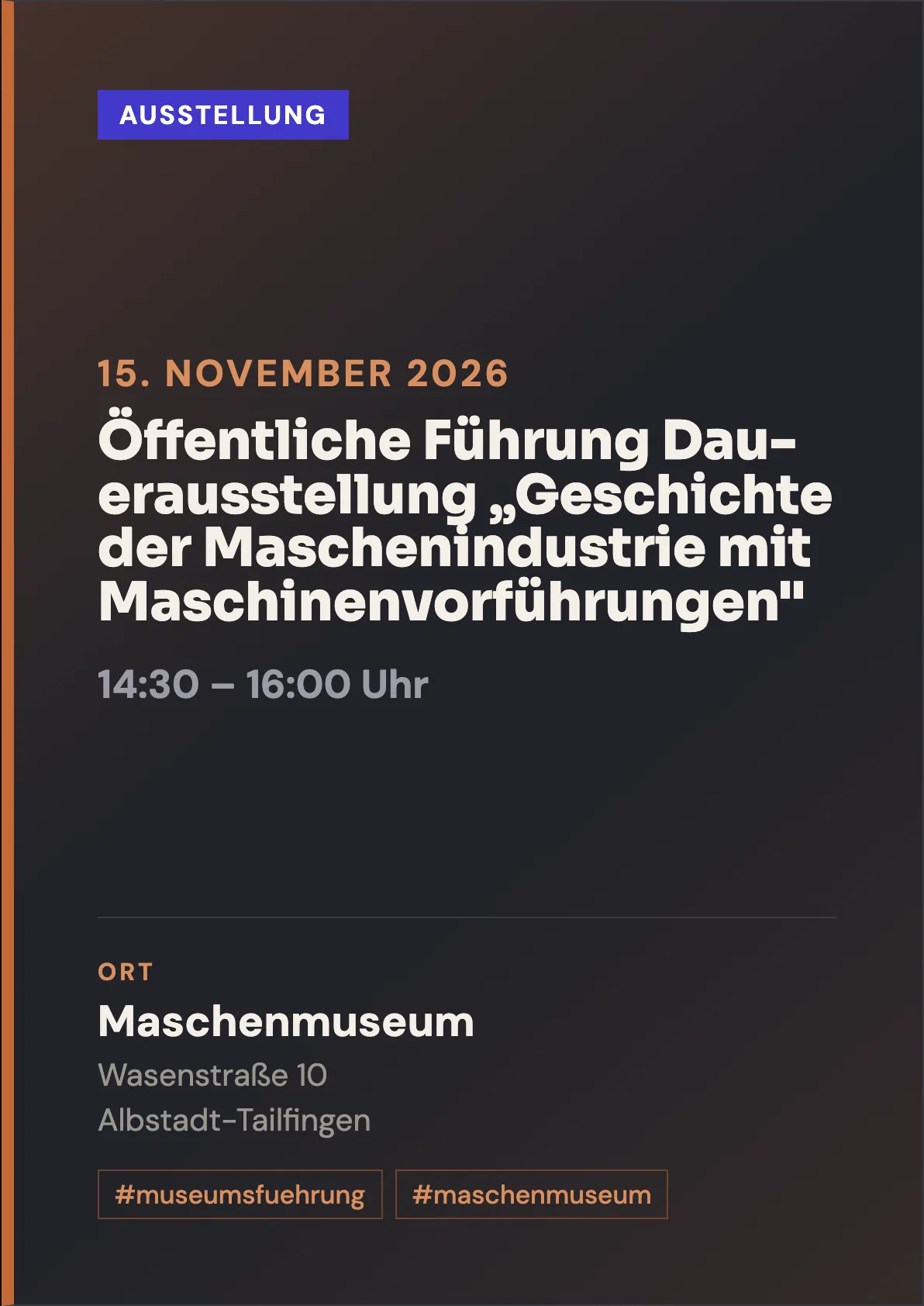 Veranstaltungsflyer