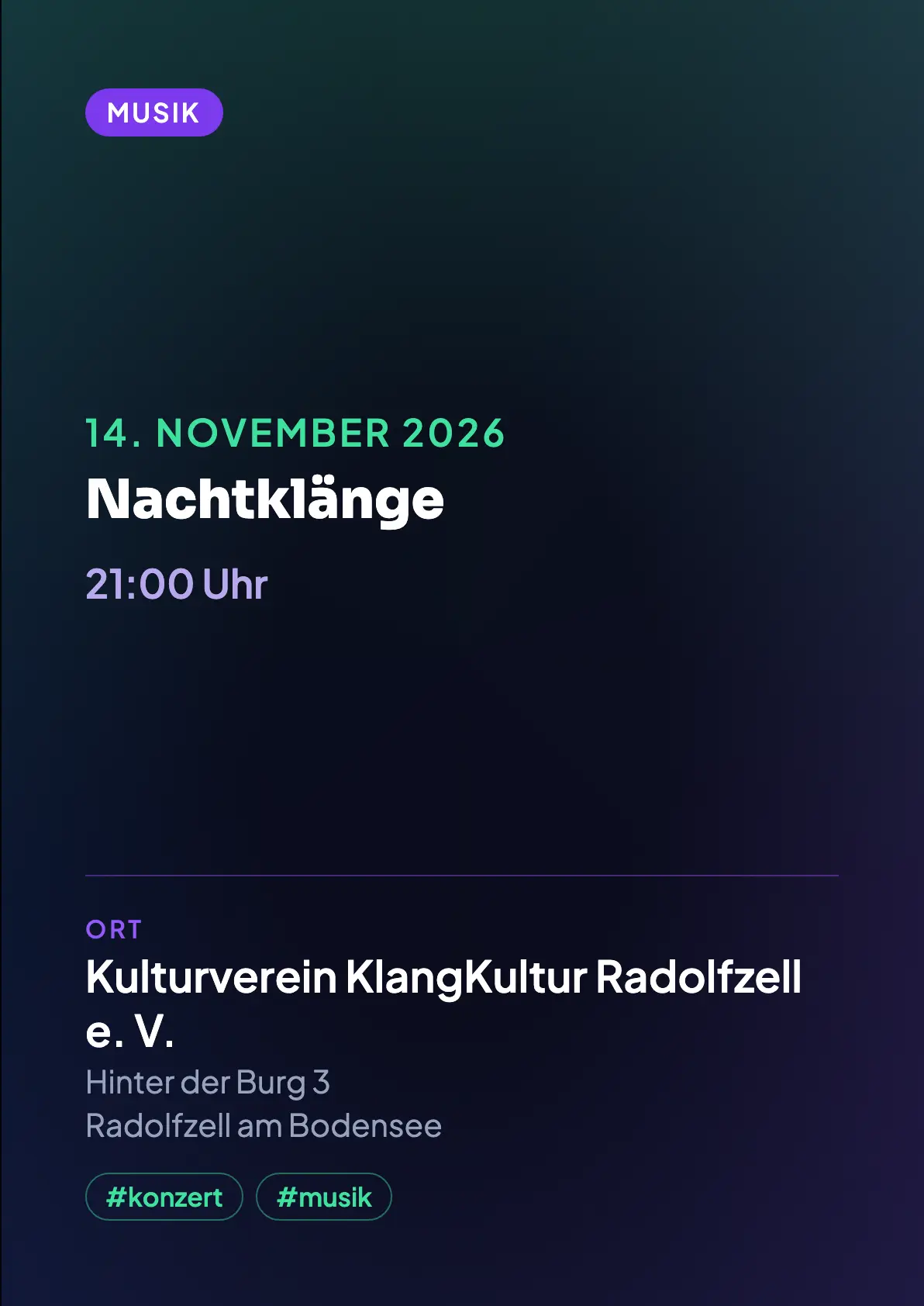 Veranstaltungsflyer