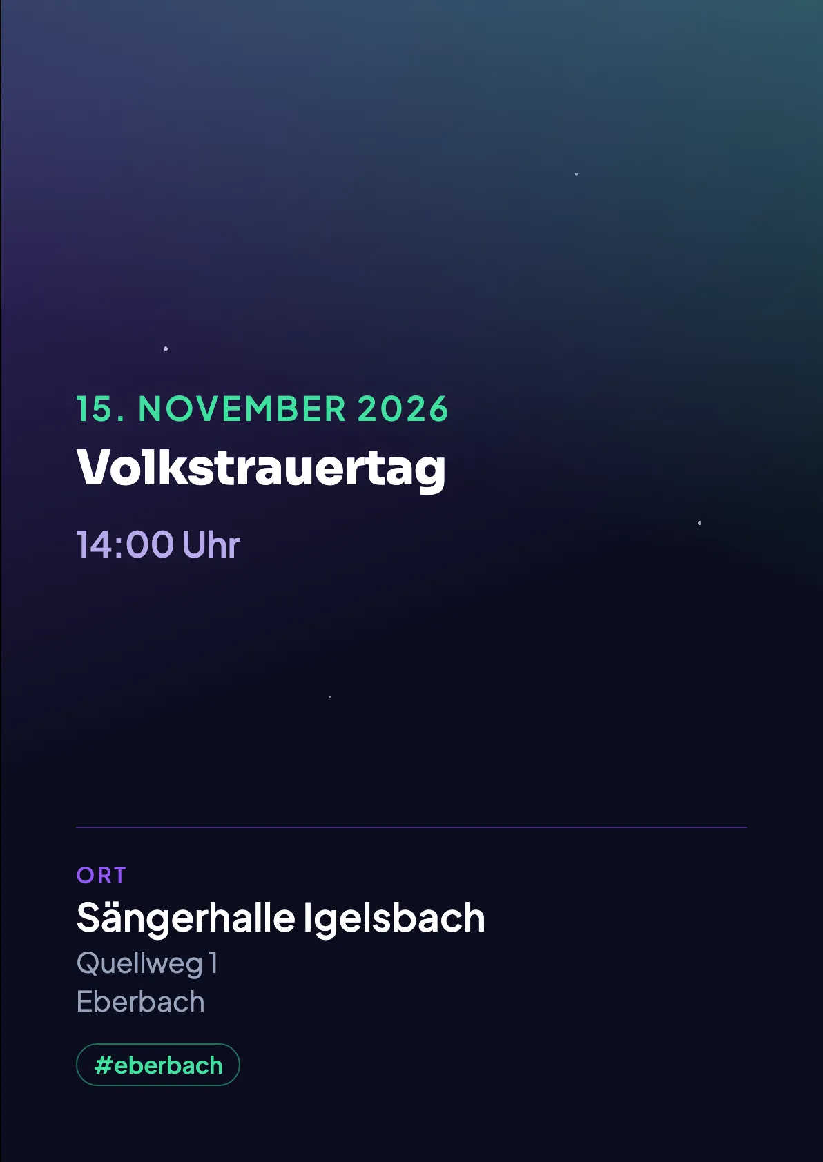 Veranstaltungsflyer