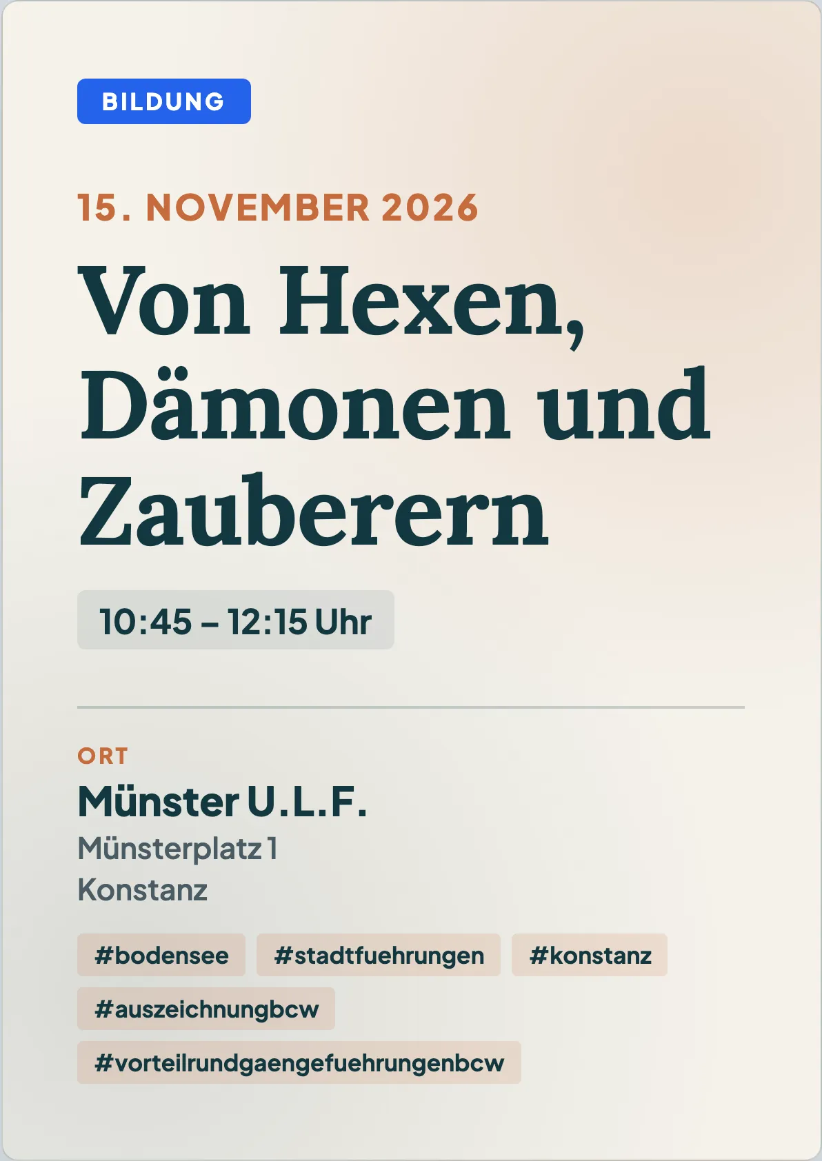 Veranstaltungsflyer