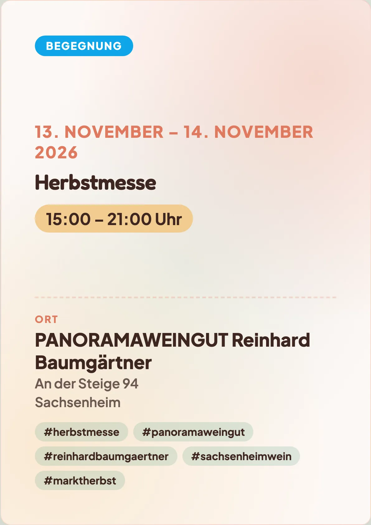 Veranstaltungsflyer