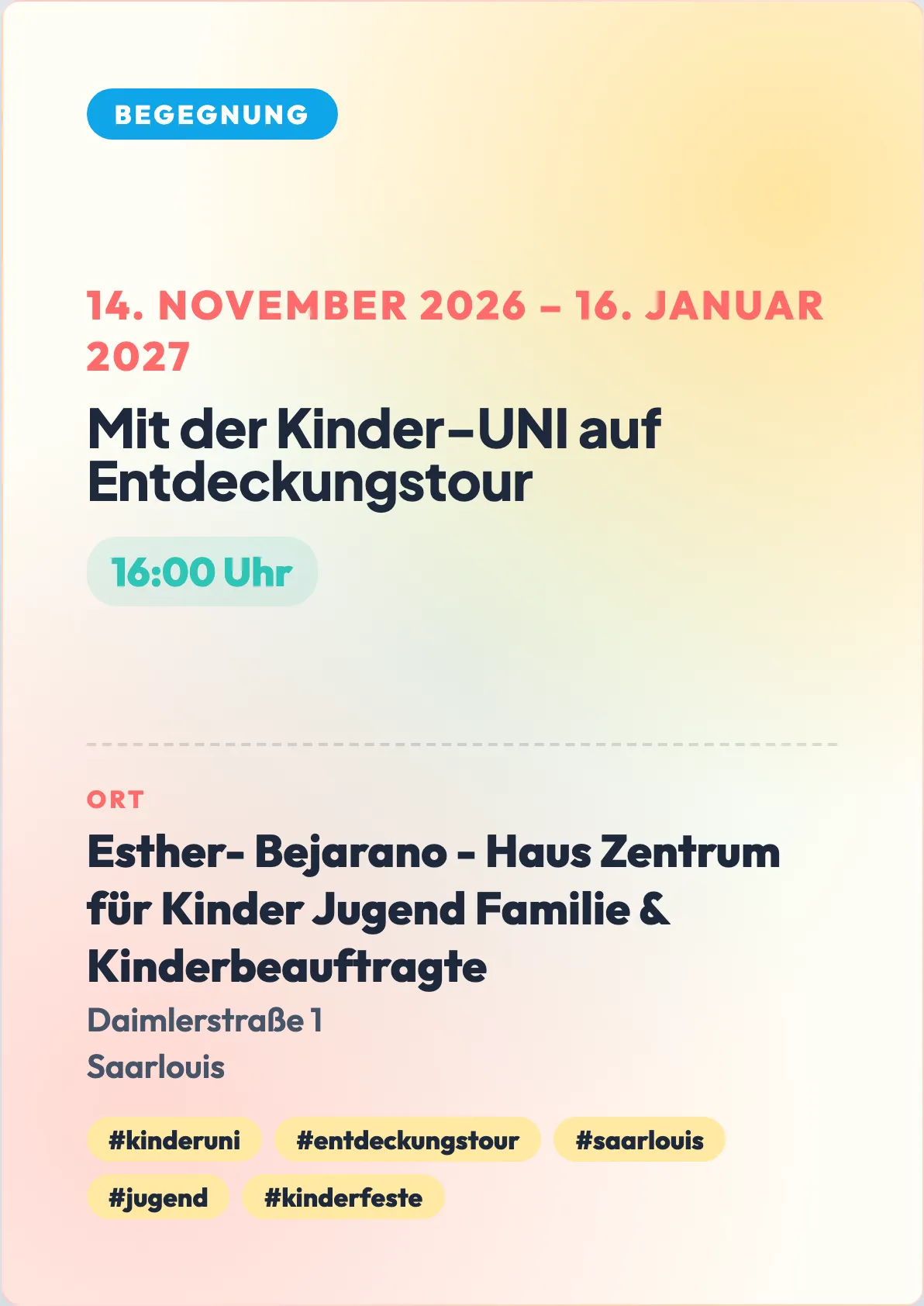 Veranstaltungsflyer