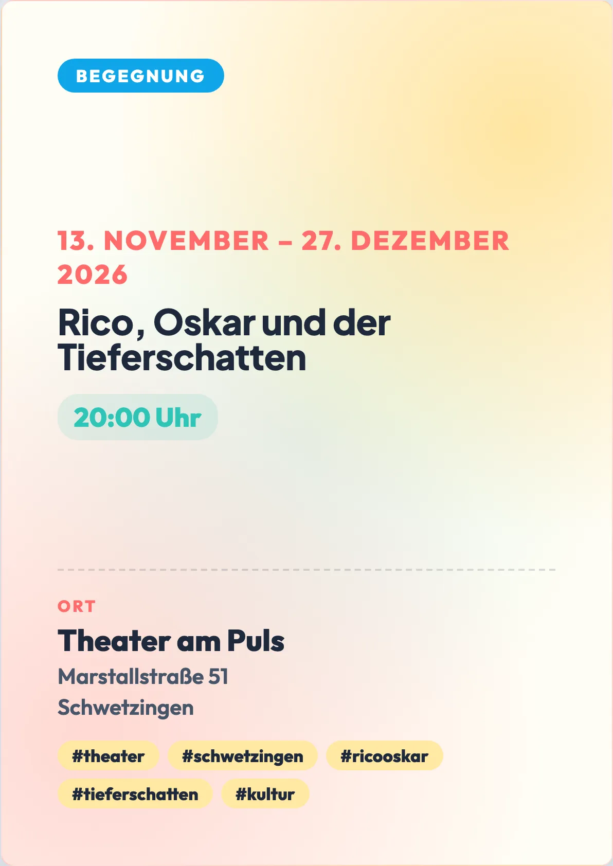Veranstaltungsflyer