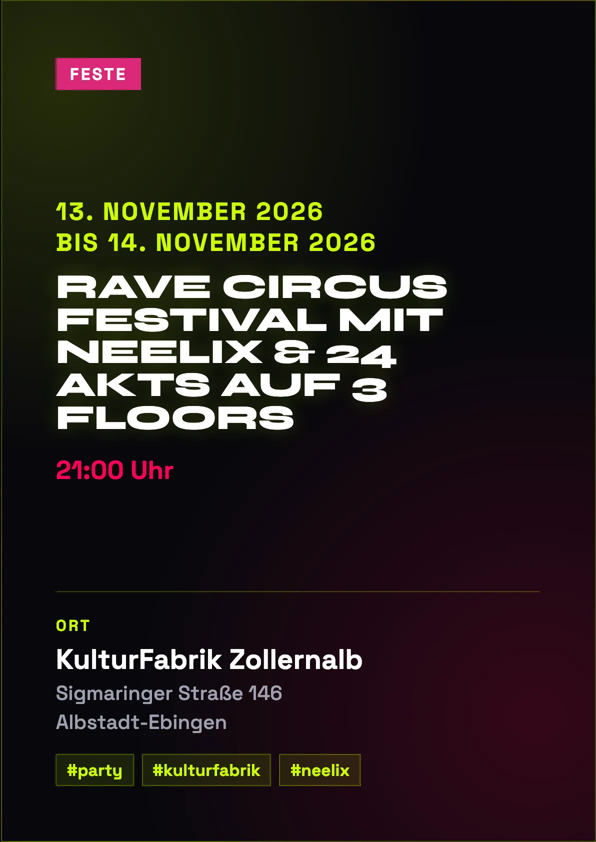 Veranstaltungsflyer