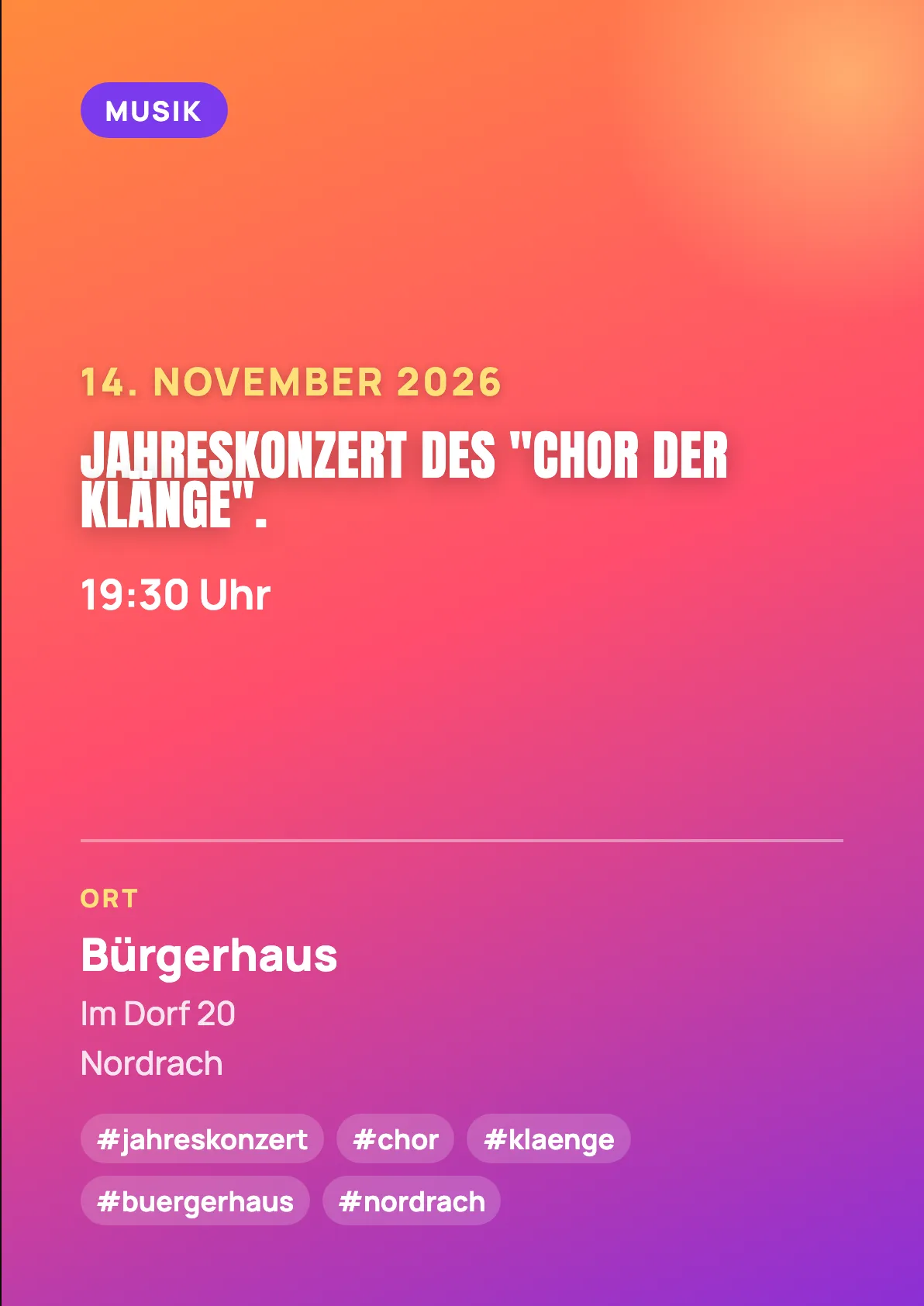Veranstaltungsflyer