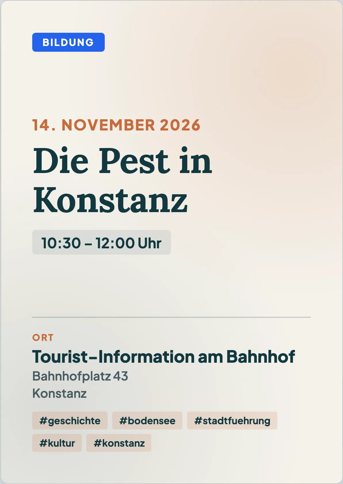 Veranstaltungsflyer