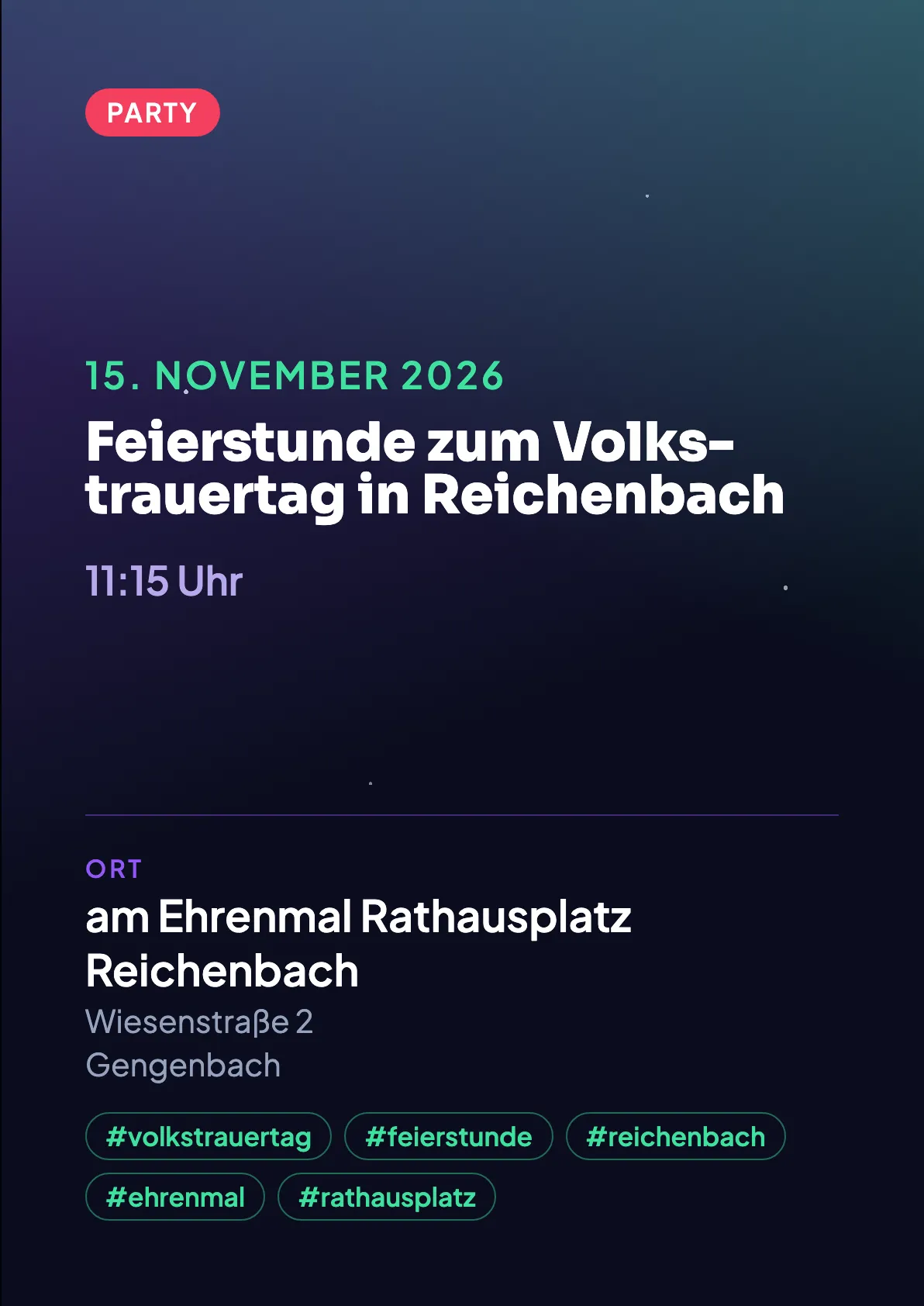 Veranstaltungsflyer