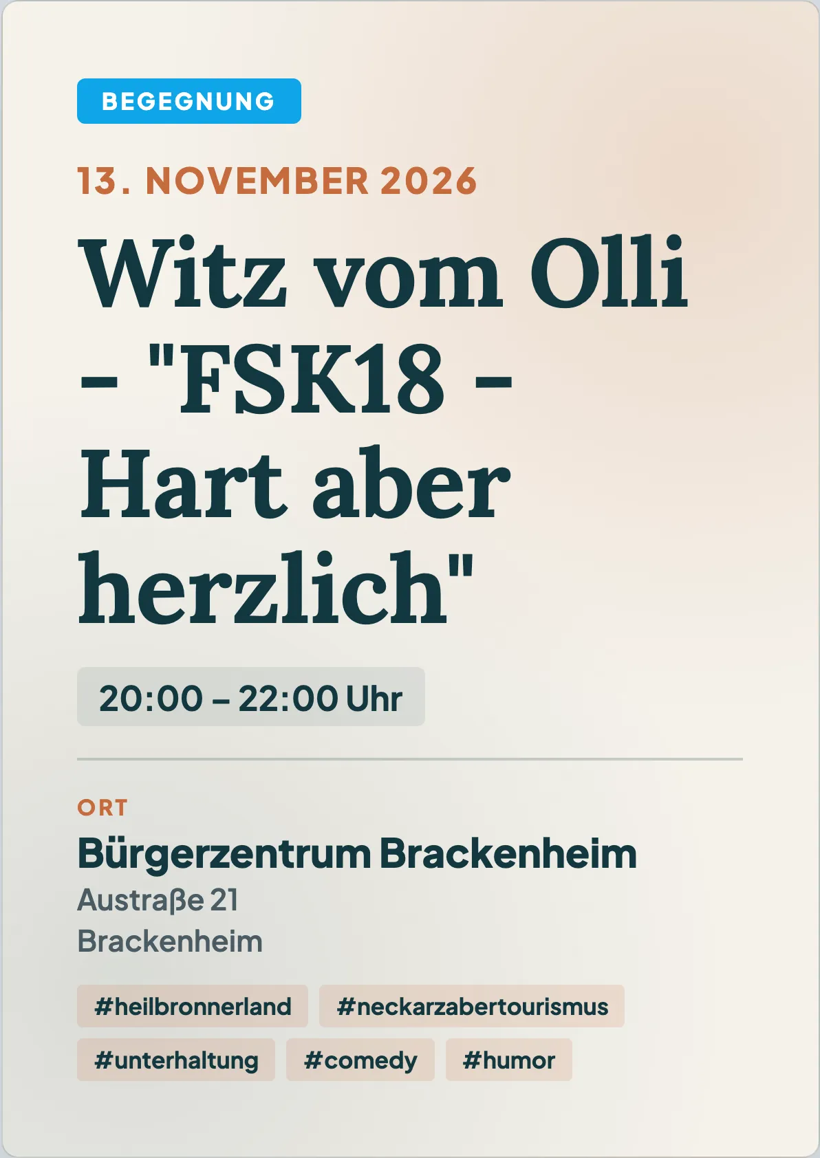 Veranstaltungsflyer