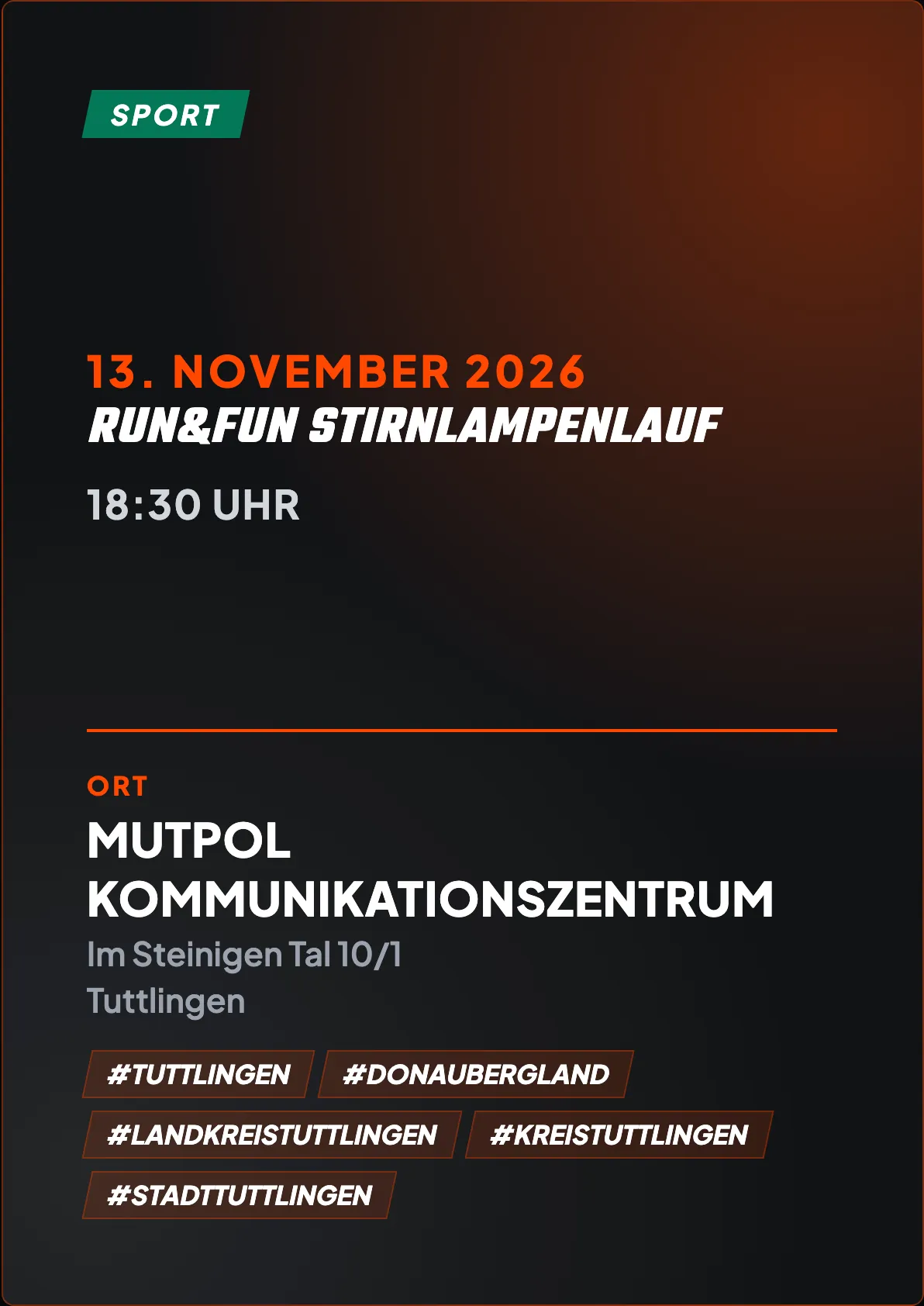 Veranstaltungsflyer