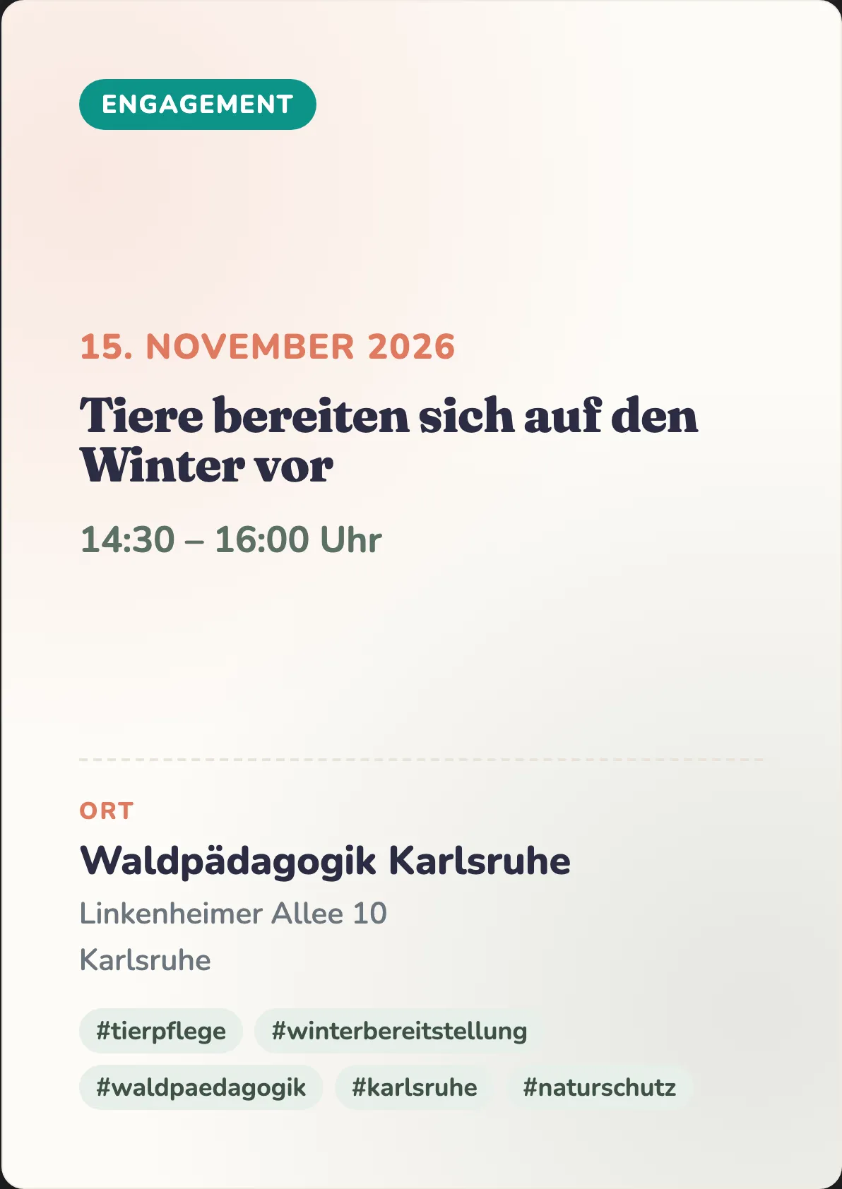 Veranstaltungsflyer